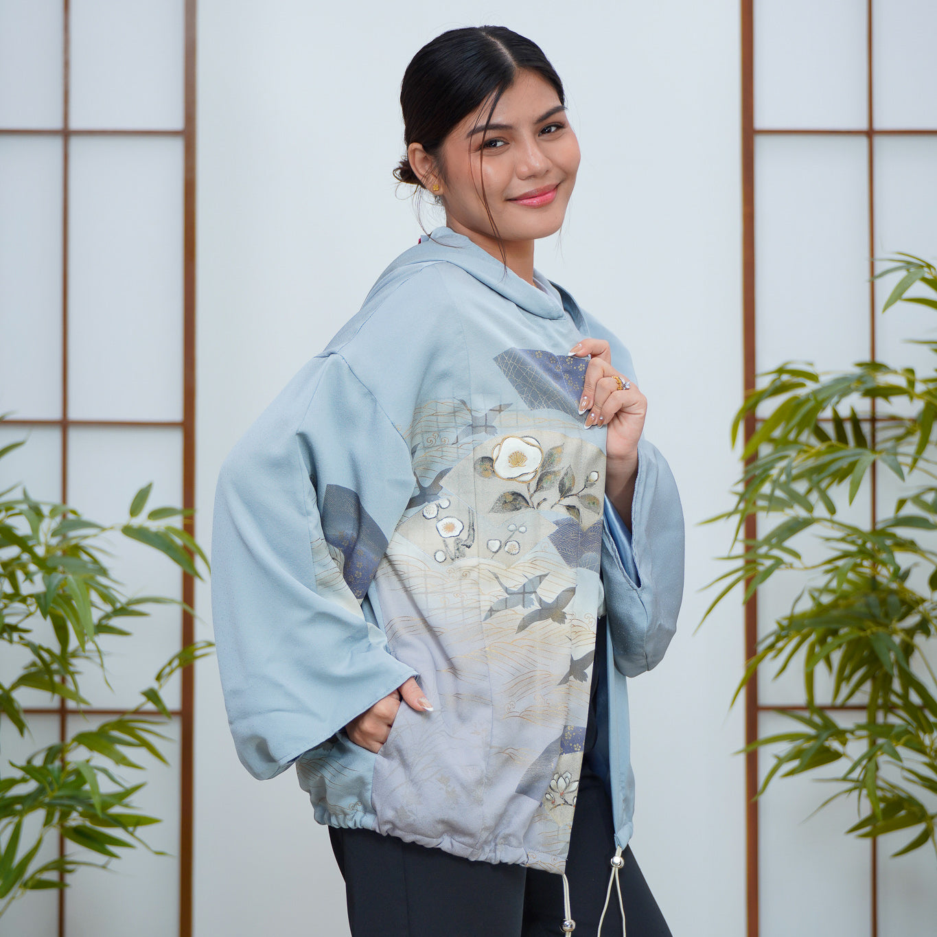 Premium On-hand: Blue crane Hoodie | H8103Y