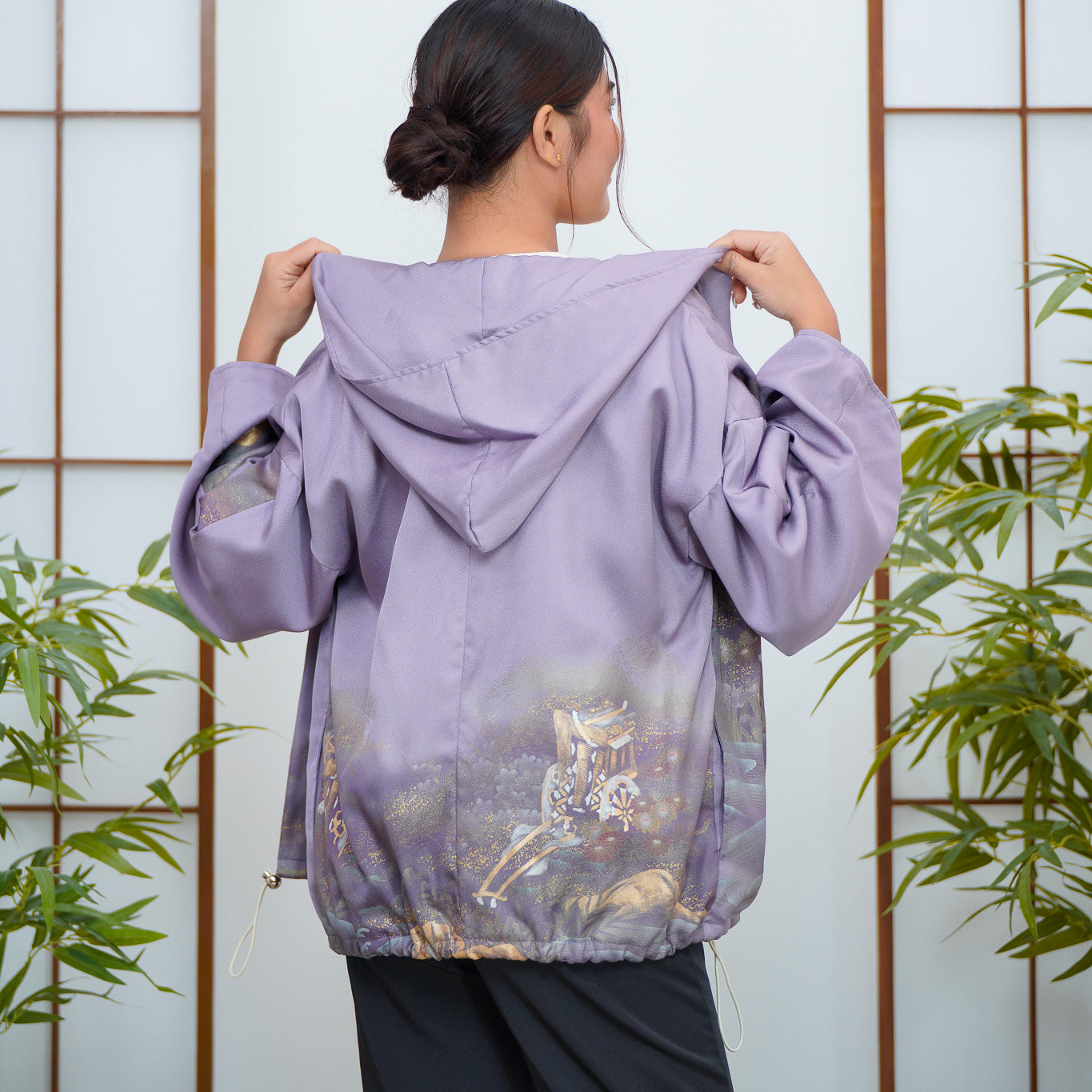 Premium On-hand: Lavender embossed Hoodie | H8099Y