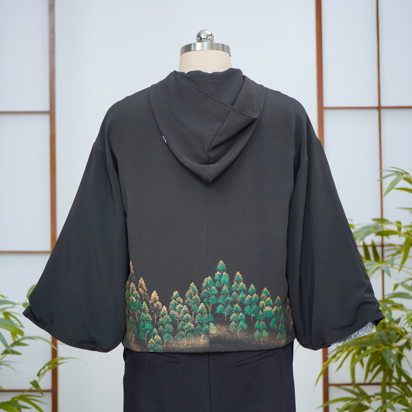 Premium On-hand: Black Hoodie With Zipper | HWZ6215Y