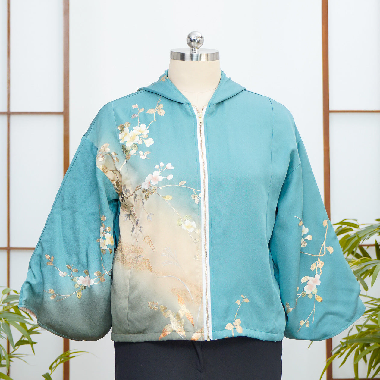 Premium On-hand: Green Hoodie With Zipper | HWZ8078Y