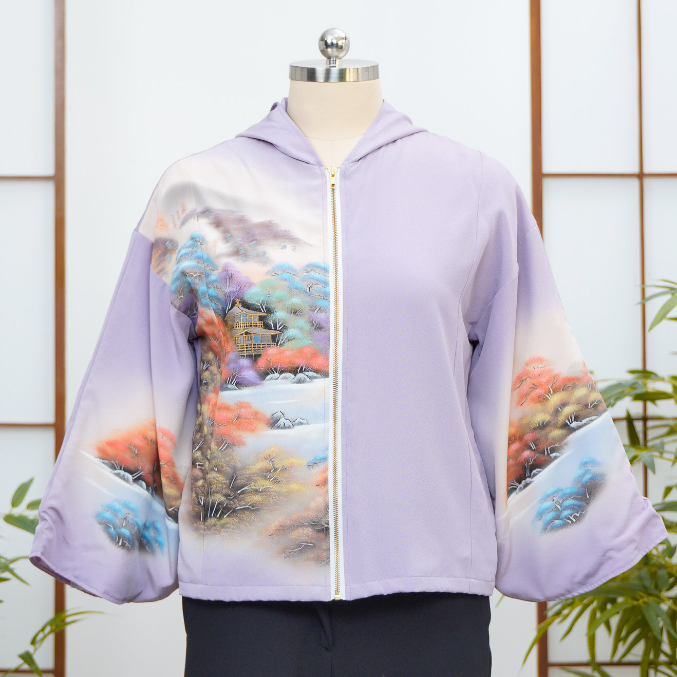 Premium On-hand: Lavender Hoodie With Zipper | HWZ7912Y