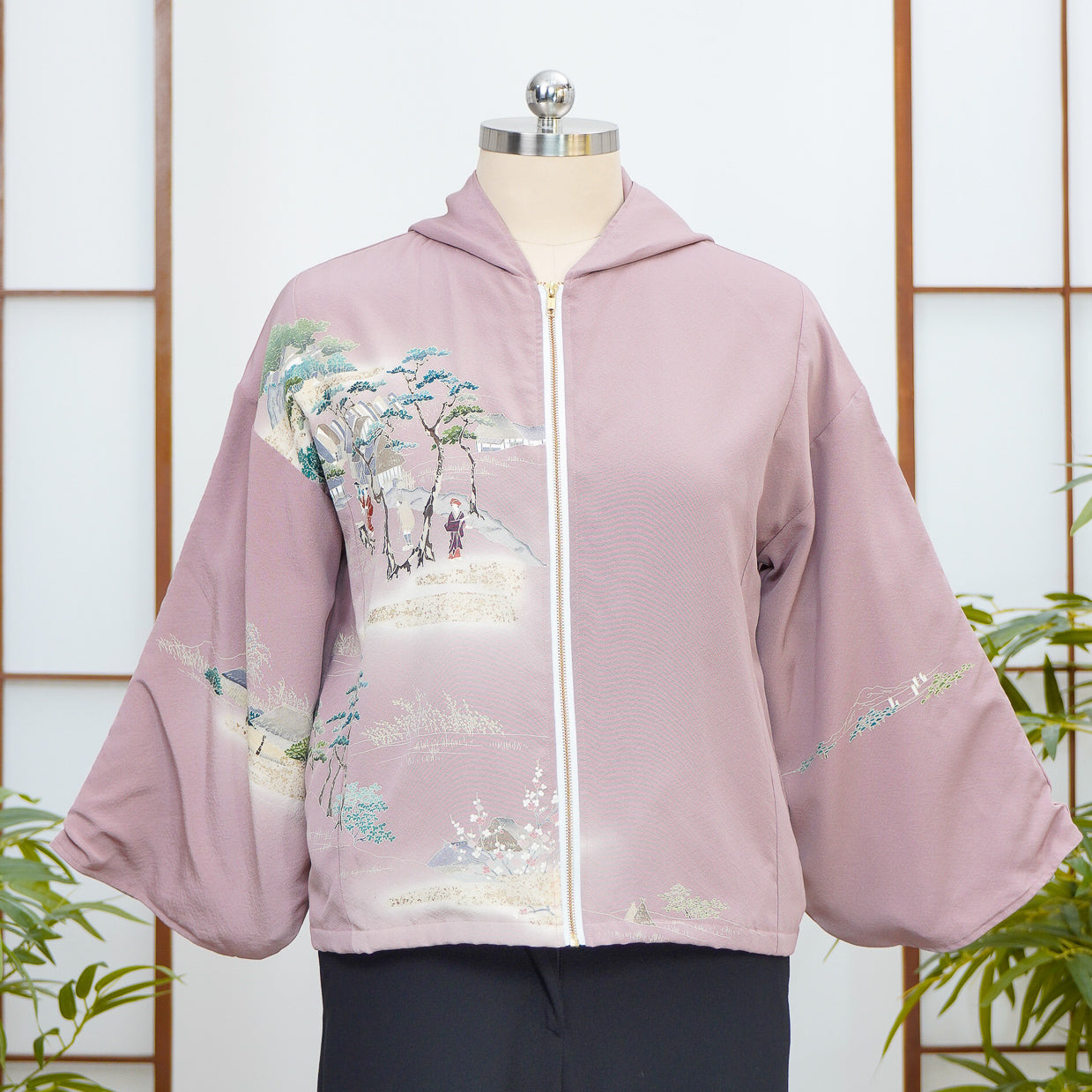 Premium On-hand: Lavender Hoodie With Zipper | HWZ7936Y