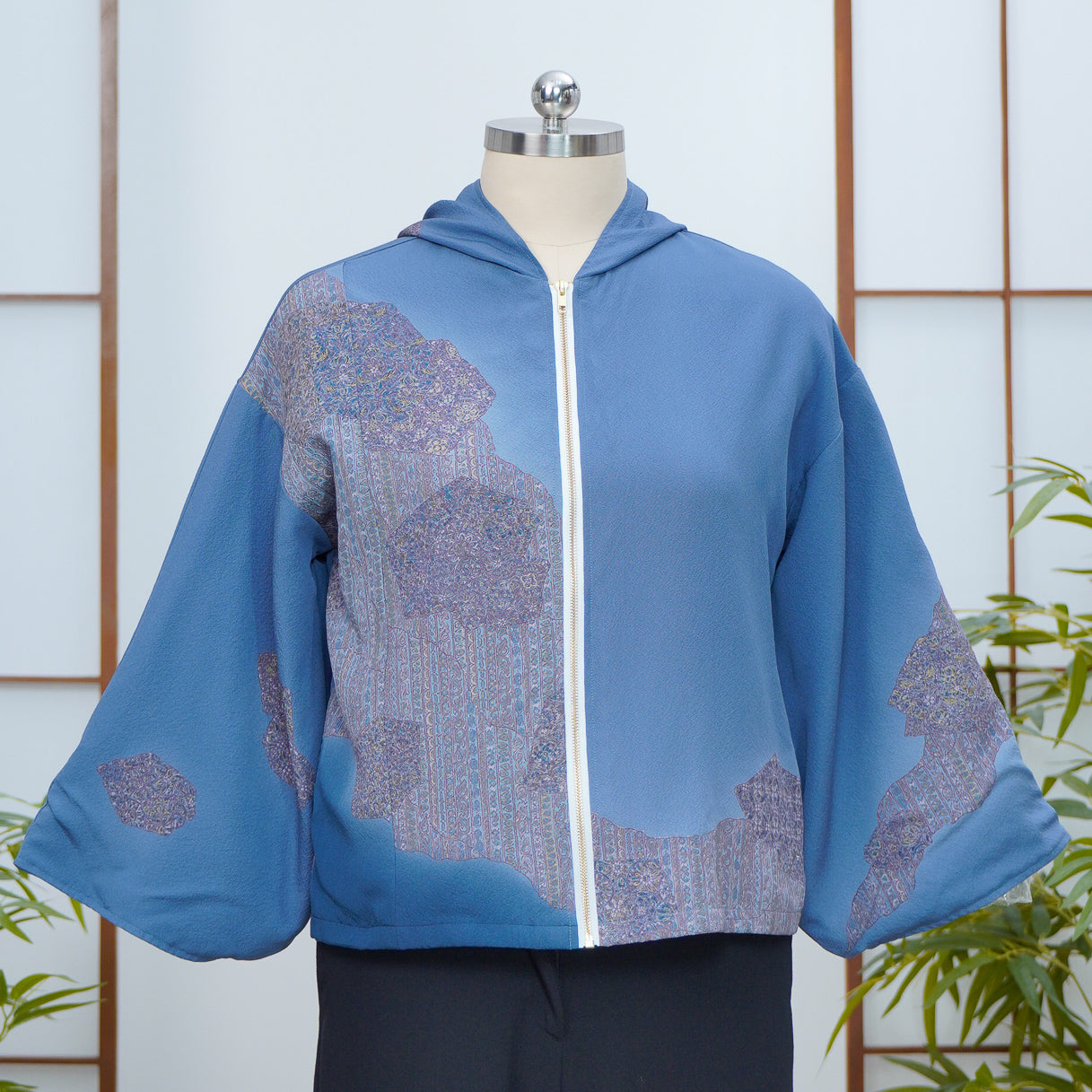 Premium On-hand: Rare Blue Hoodie With Zipper | HWZ8077Y