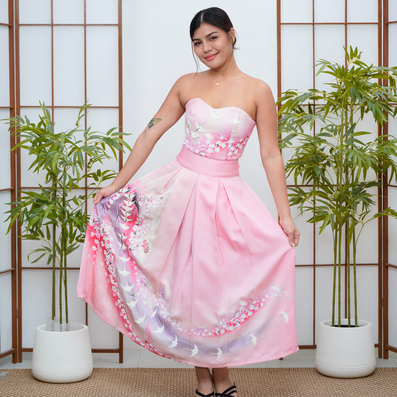 Coming Soon - Premium On-hand: Pink Corset and Circle Skirt Coordinates | C7953M