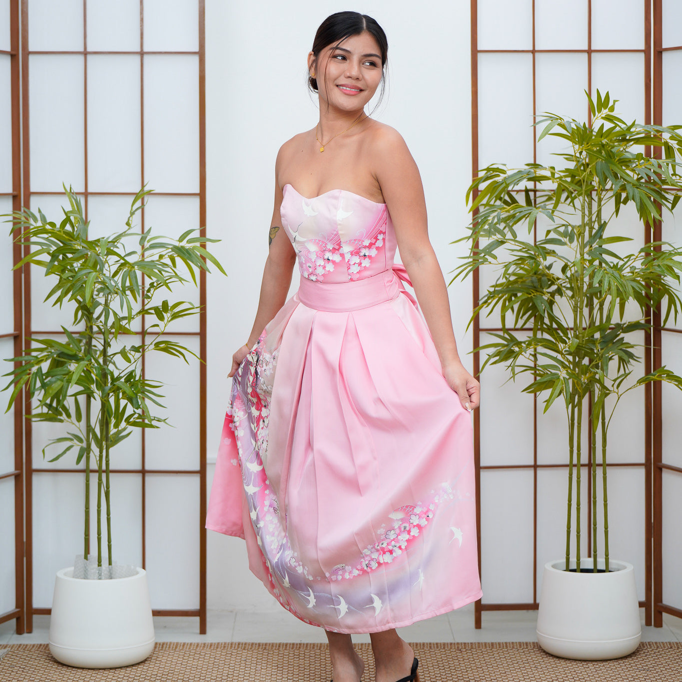 Coming Soon - Premium On-hand: Pink Corset and Circle Skirt Coordinates | C7953M