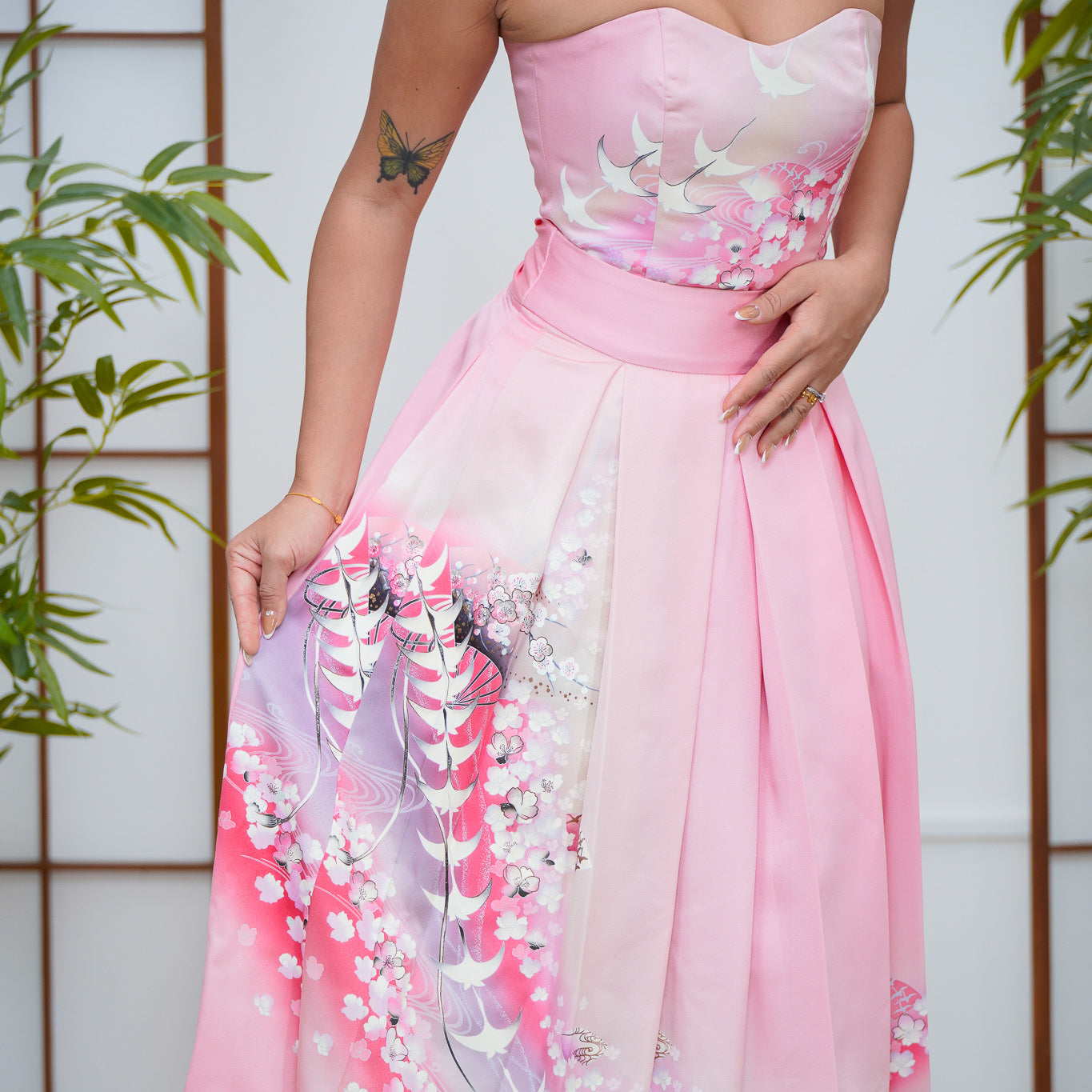 Coming Soon - Premium On-hand: Pink Corset and Circle Skirt Coordinates | C7953M