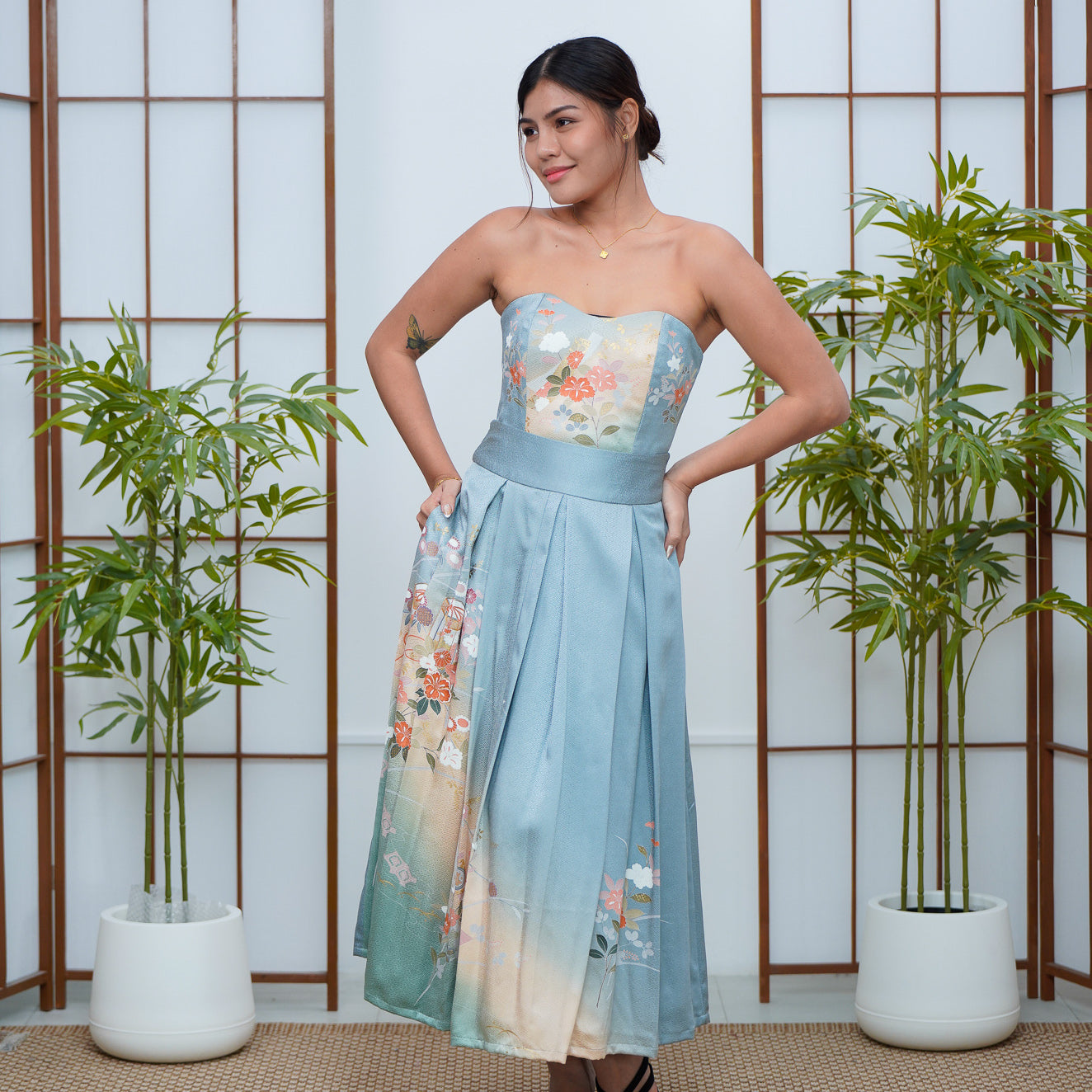 Coming Soon - Premium On-hand: Blue Corset and Circle Skirt Coordinates | C7957M