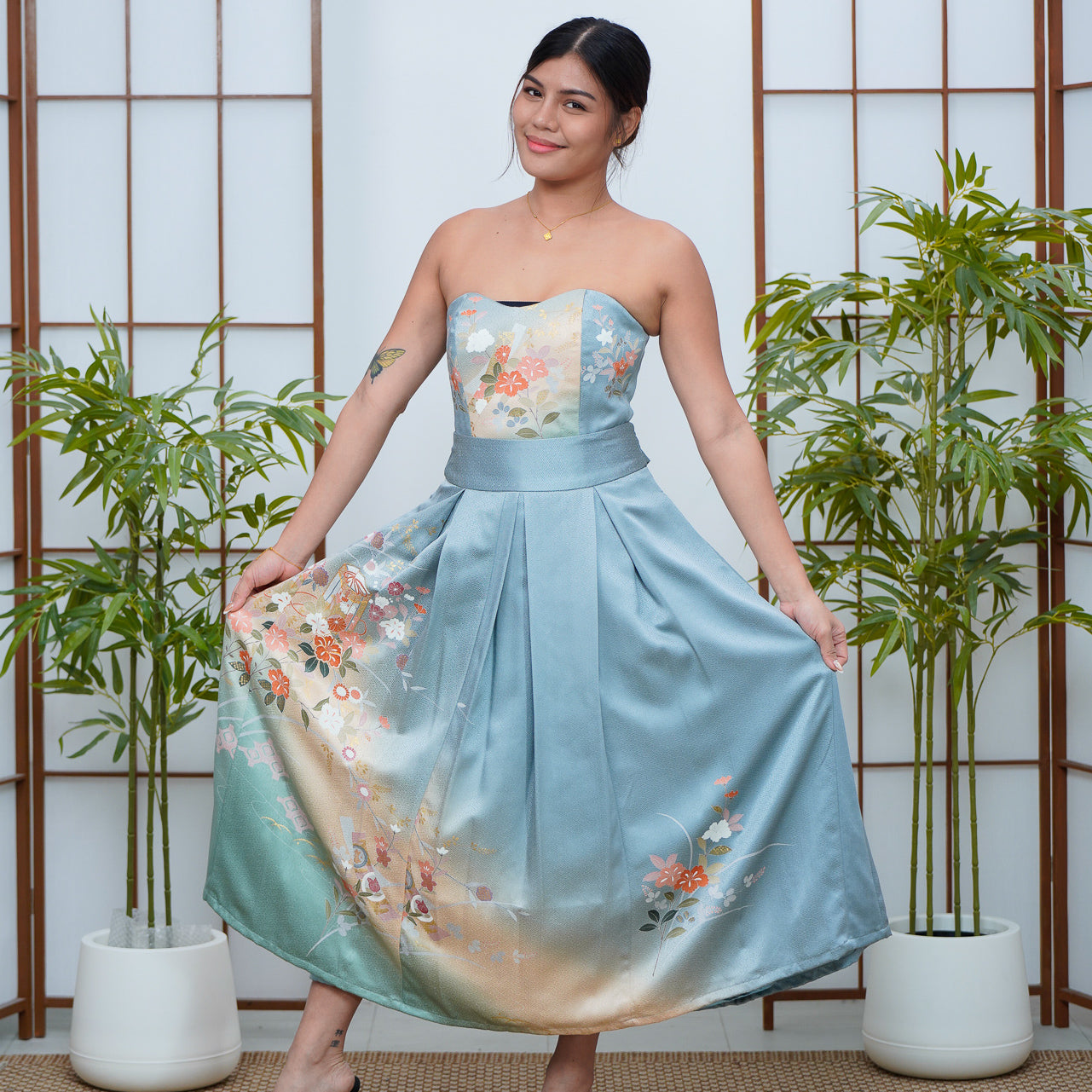Coming Soon - Premium On-hand: Blue Corset and Circle Skirt Coordinates | C7957M