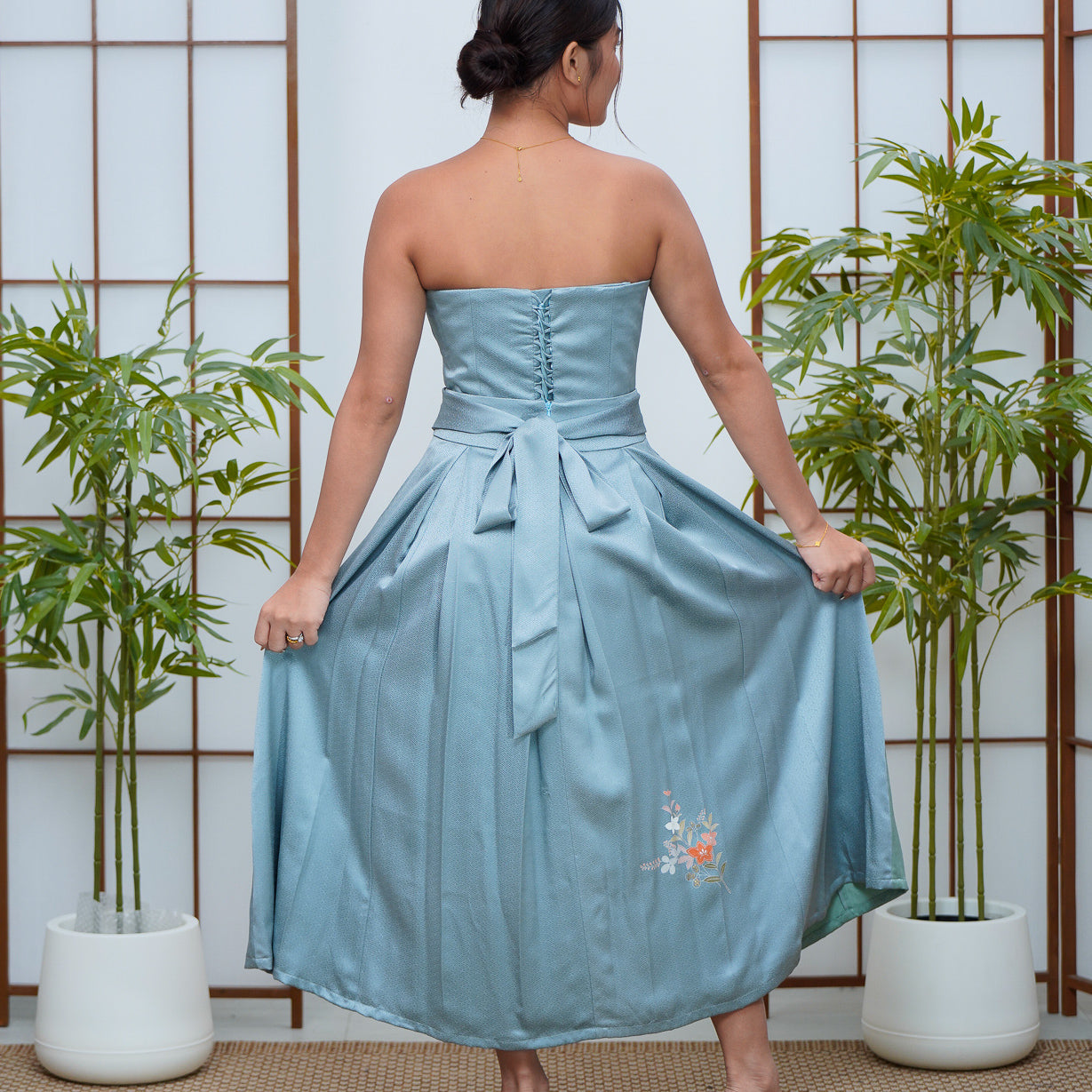 Coming Soon - Premium On-hand: Blue Corset and Circle Skirt Coordinates | C7957M