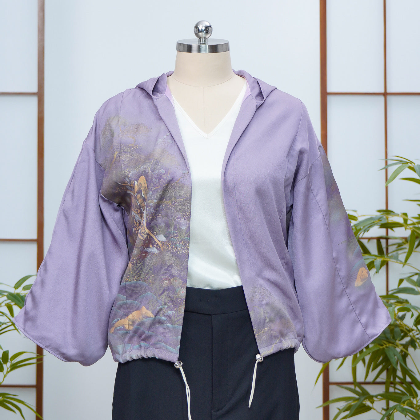 Premium On-hand: Lavender embossed Hoodie | H8099Y