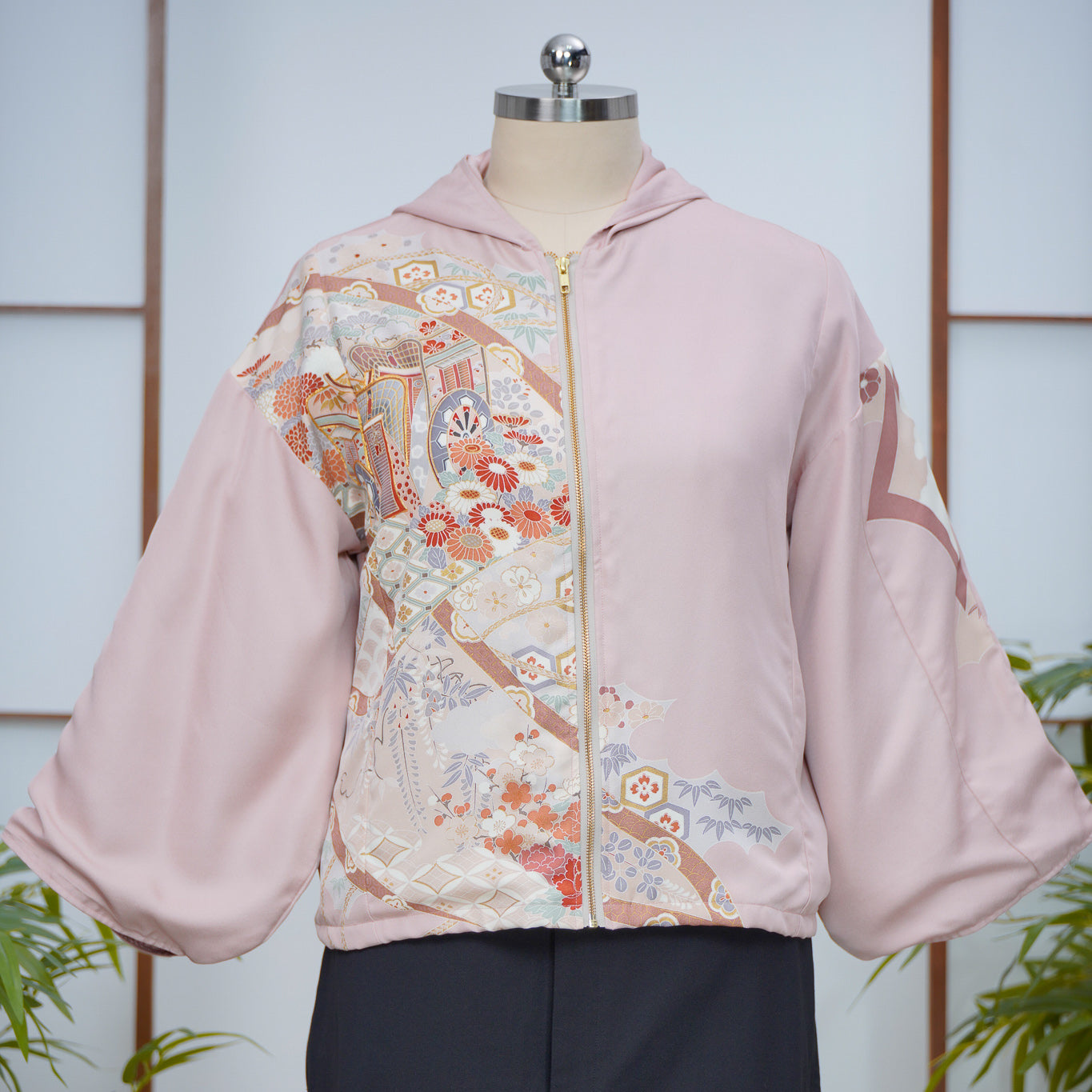 Premium On-hand: Pink Hoodie With Zipper | HWZ7823