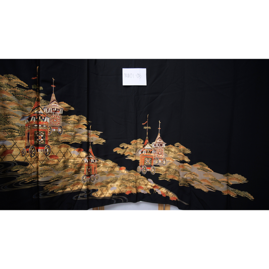 NALB (No Art Left Behind) Fabric: Black Chariots | MA01-05