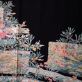 Load image into Gallery viewer, NALB (No Art Left Behind) Fabric: Black Florals and Grass | MA01-08
