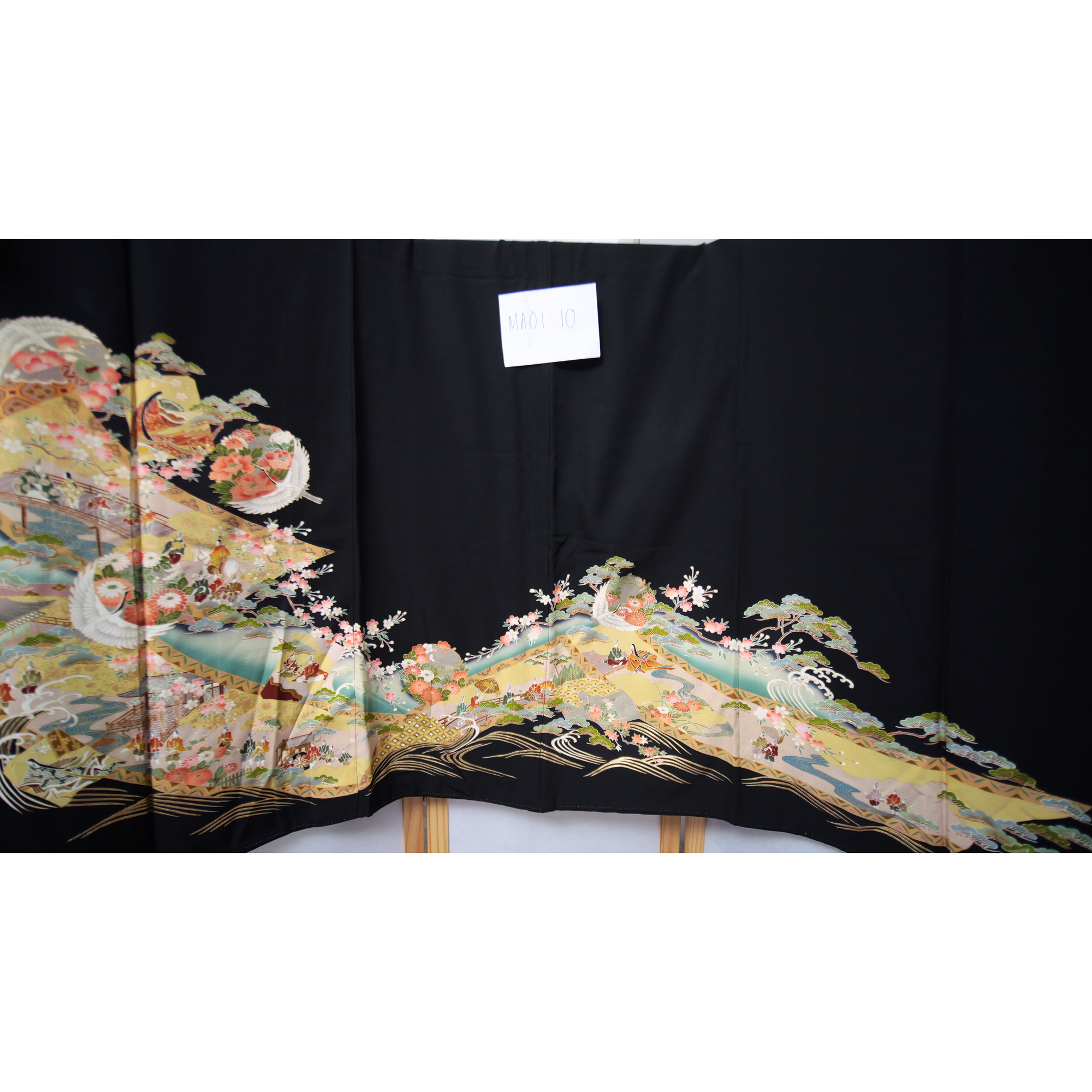 NALB (No Art Left Behind) Fabric: Black Birds and Tress | MA01-10
