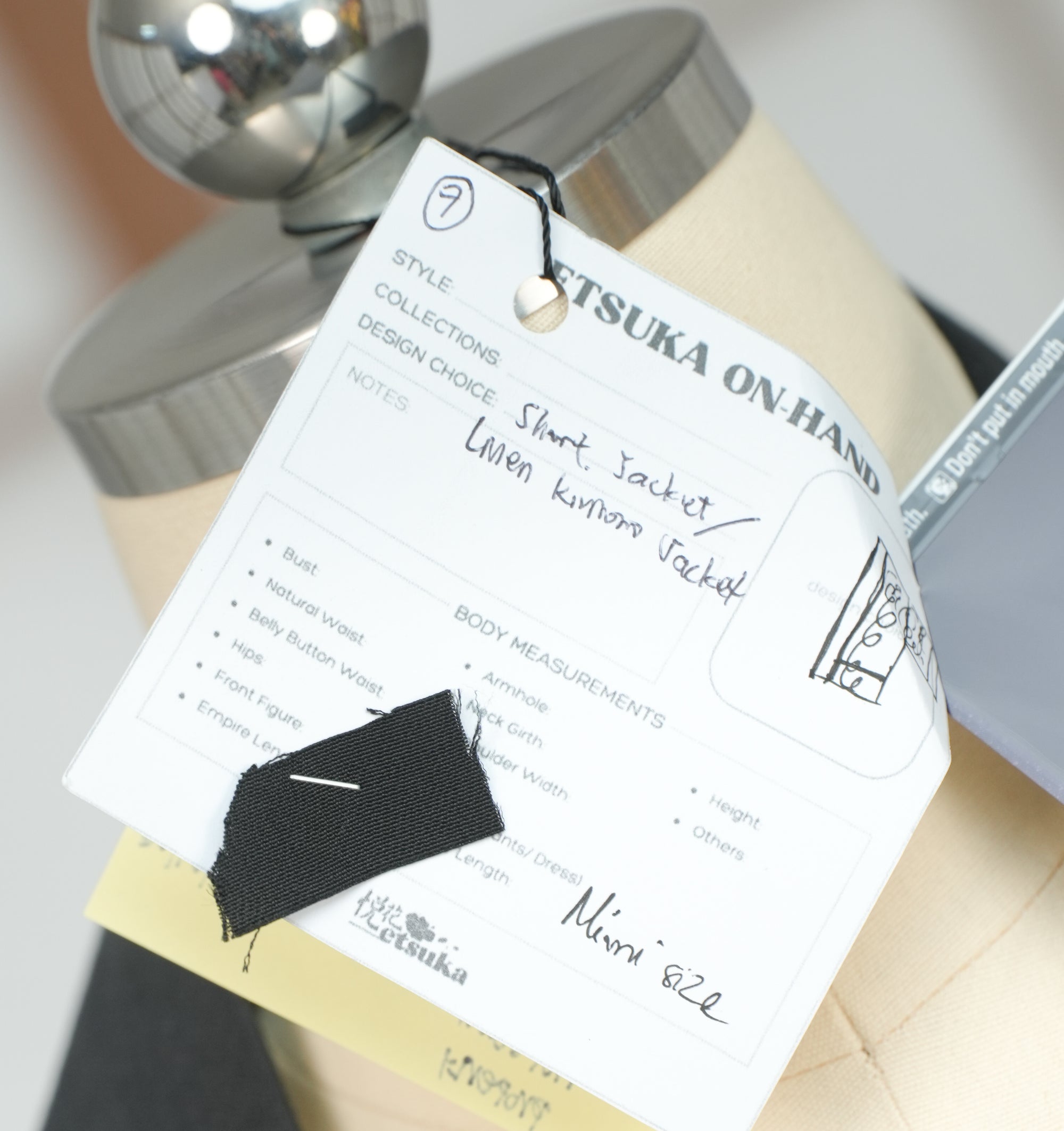 Premium On-hand: Short Jacket Linen Kimono Jacket | Elegant Black (Mimi size)