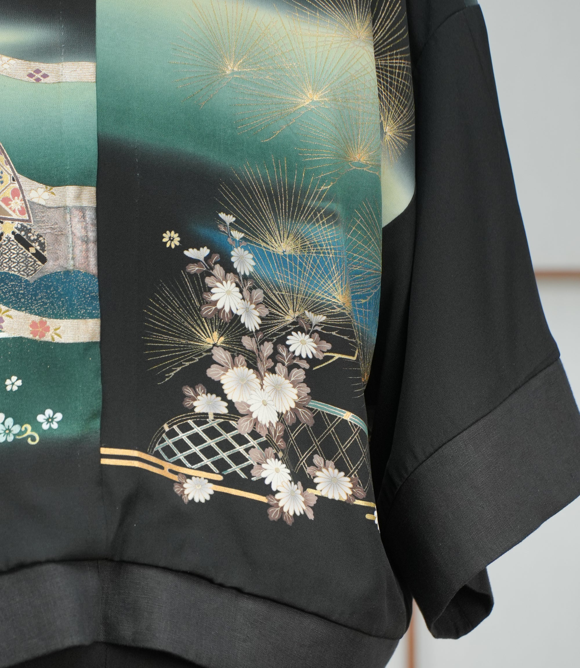 Premium On-hand: Short Jacket Linen Kimono Jacket | Elegant Black (Mimi size)