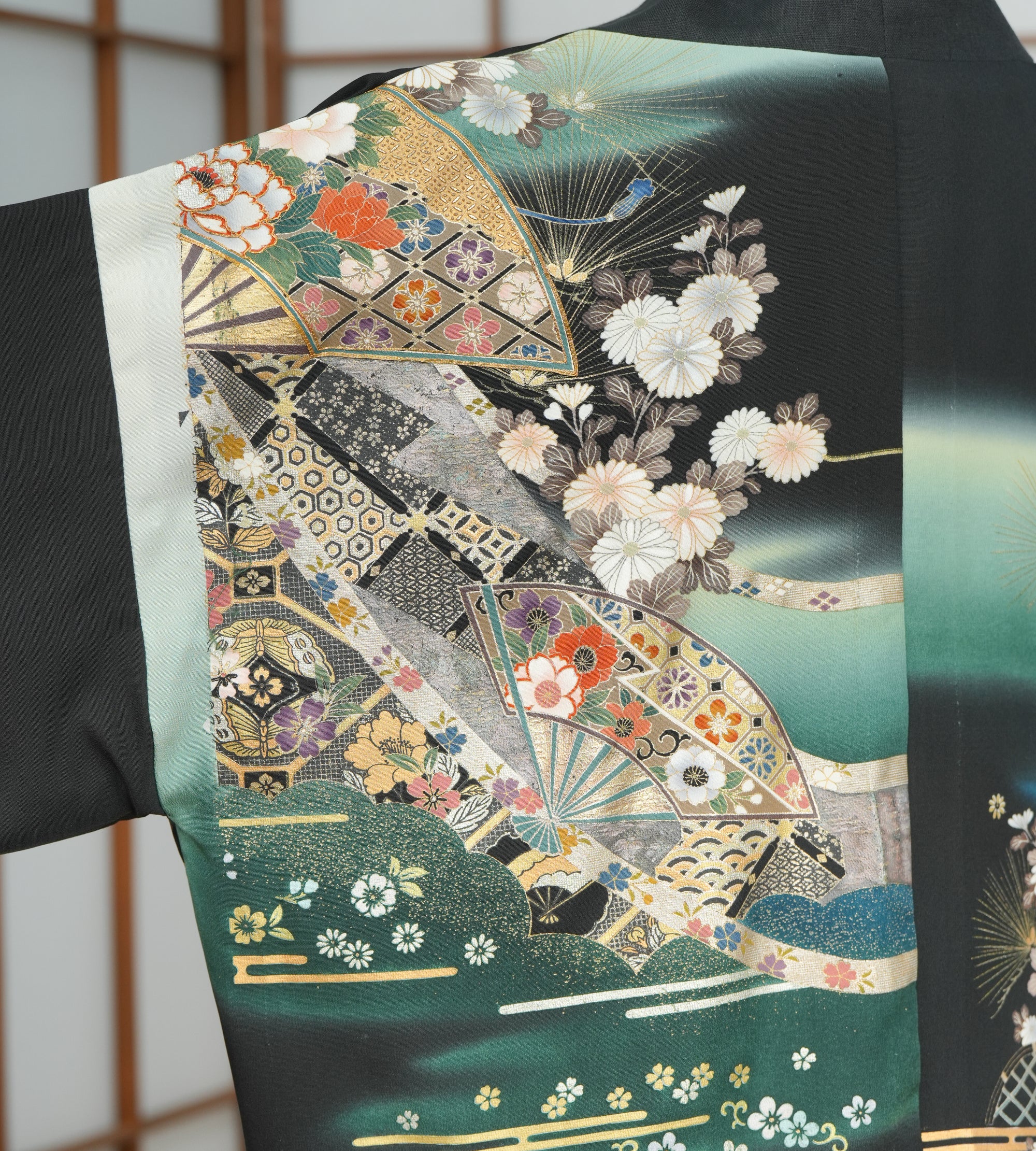Premium On-hand: Short Jacket Linen Kimono Jacket | Elegant Black (Mimi size)