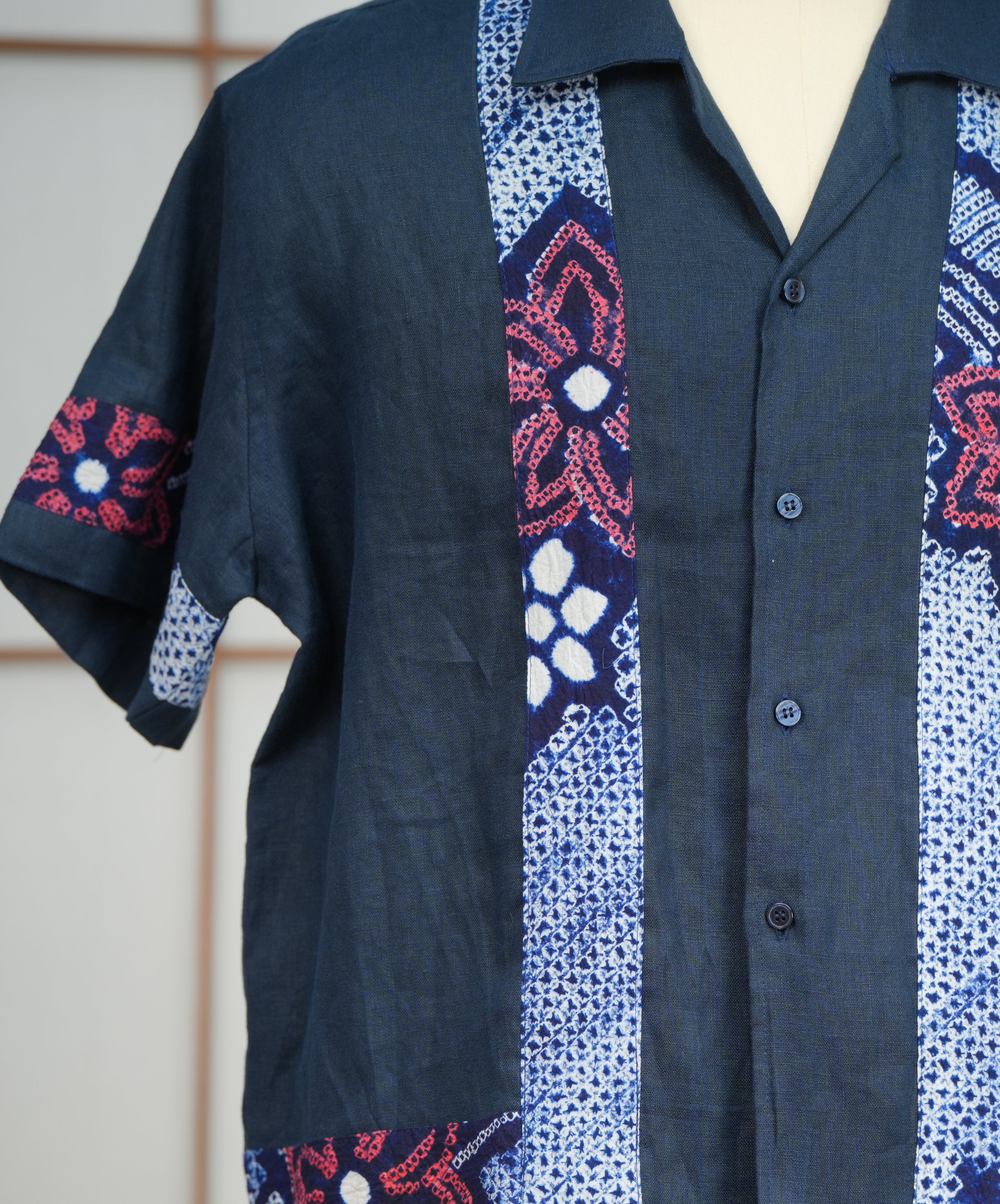 Premium On-hand: Navy Daddy Linen Polo | L | Harry size