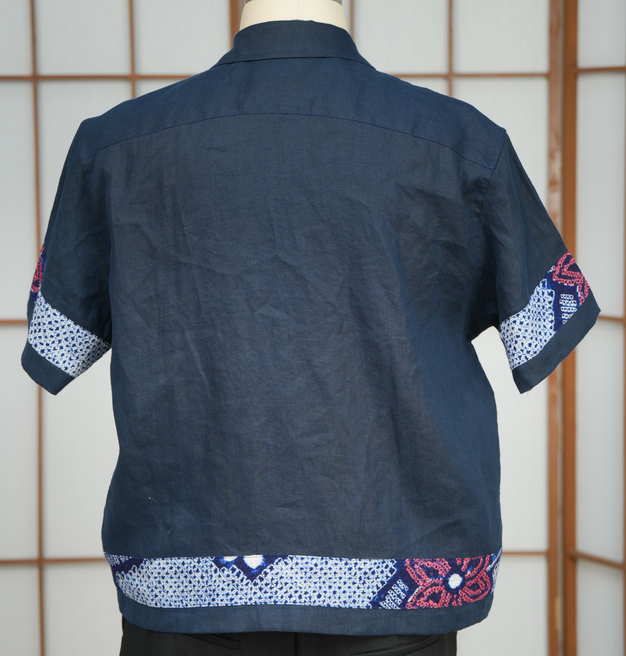 Premium On-hand: Navy Daddy Linen Polo | L | Harry size