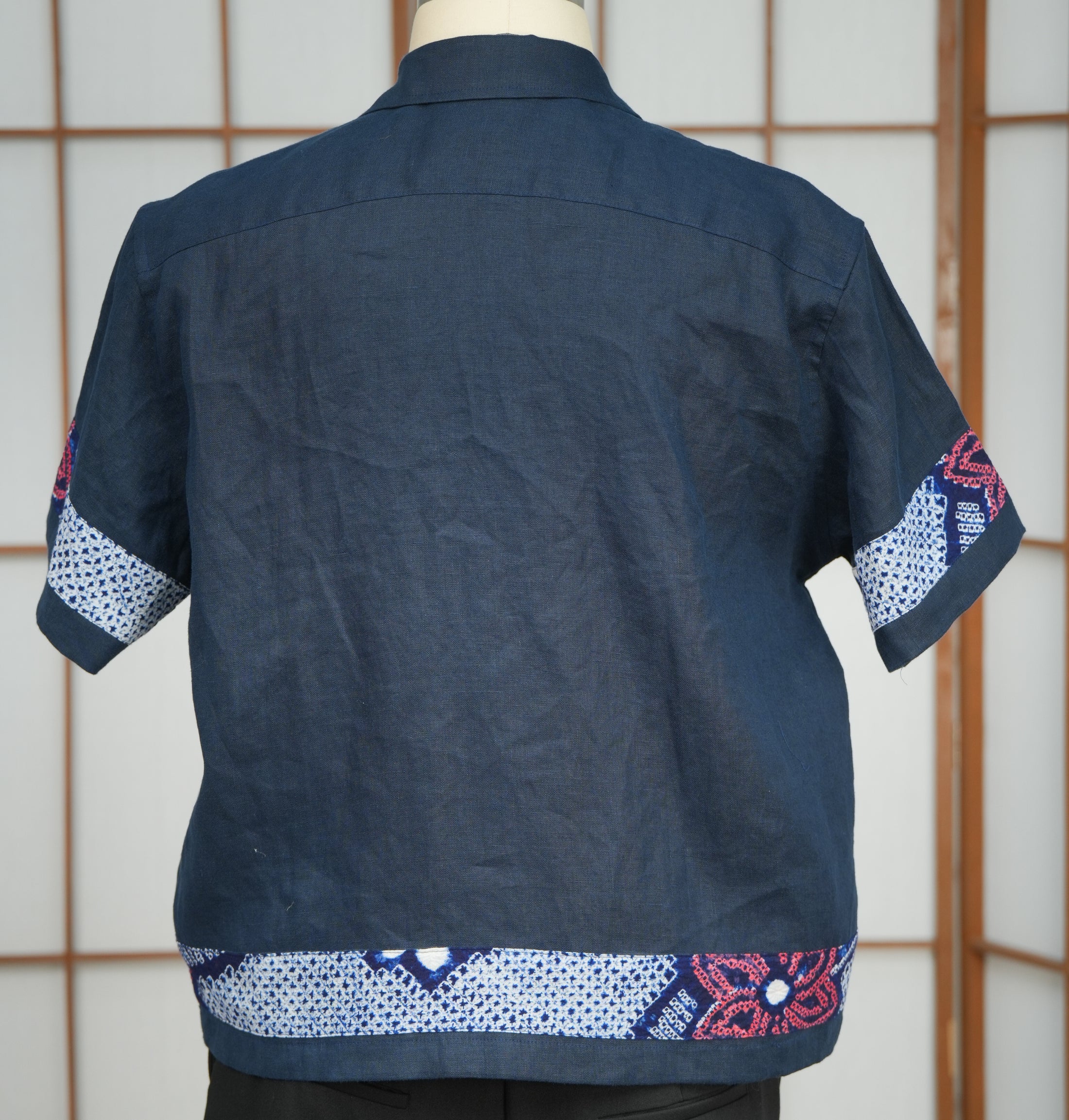 Premium On-hand: Navy Daddy Linen Polo | L | Harry size