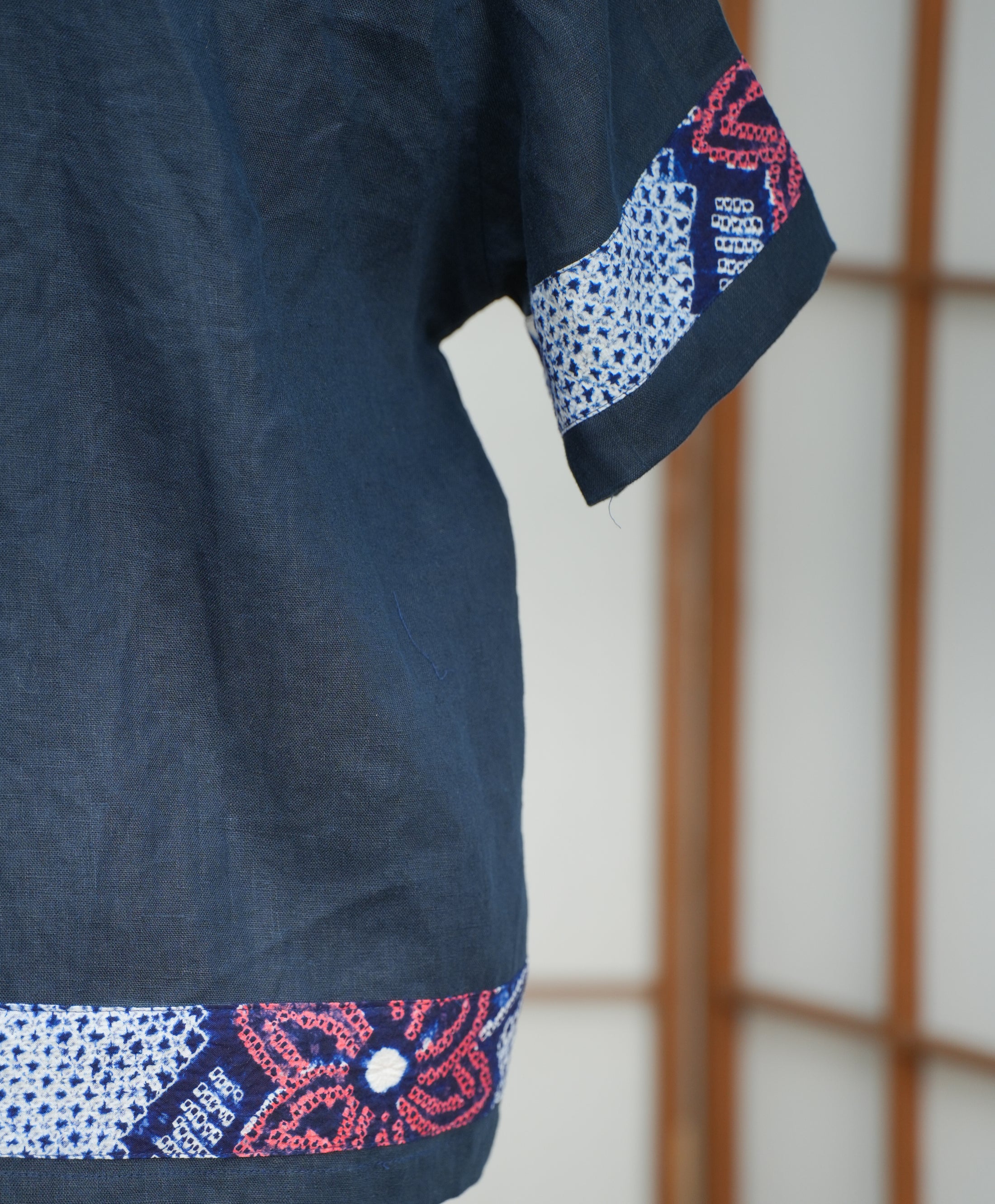 Premium On-hand: Navy Daddy Linen Polo | L | Harry size