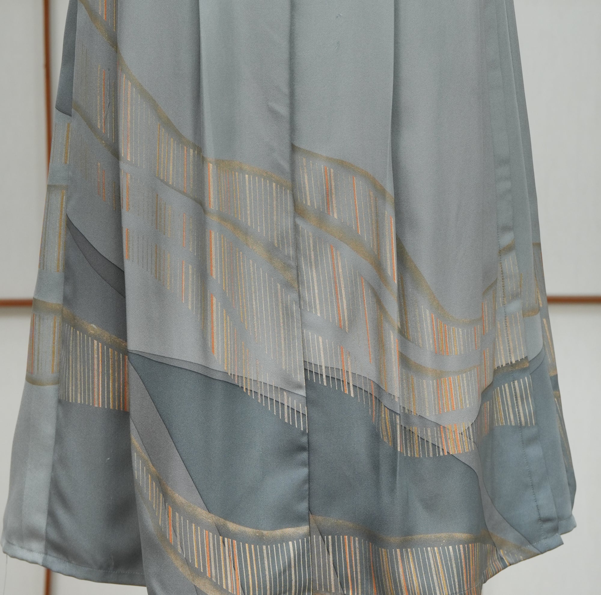 Premium On-hand: Hanbok skirt | Wavy Blue | HS7096M 1P