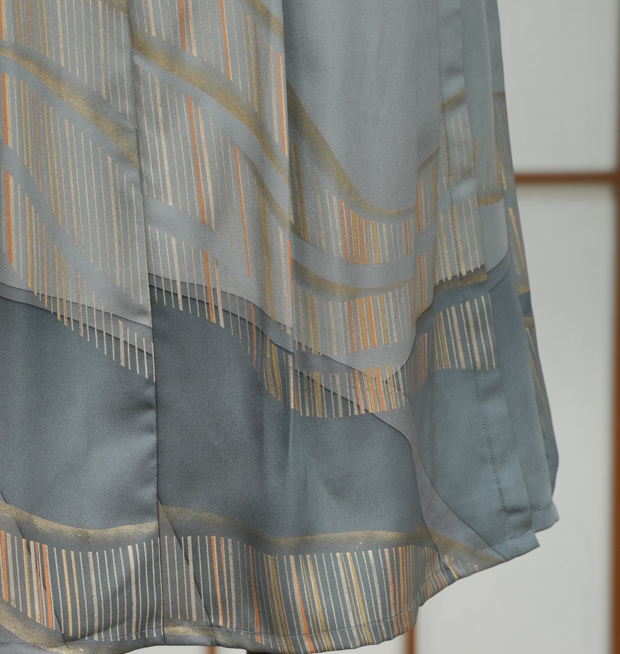 Premium On-hand: Hanbok skirt | Wavy Blue | HS7096M 1P
