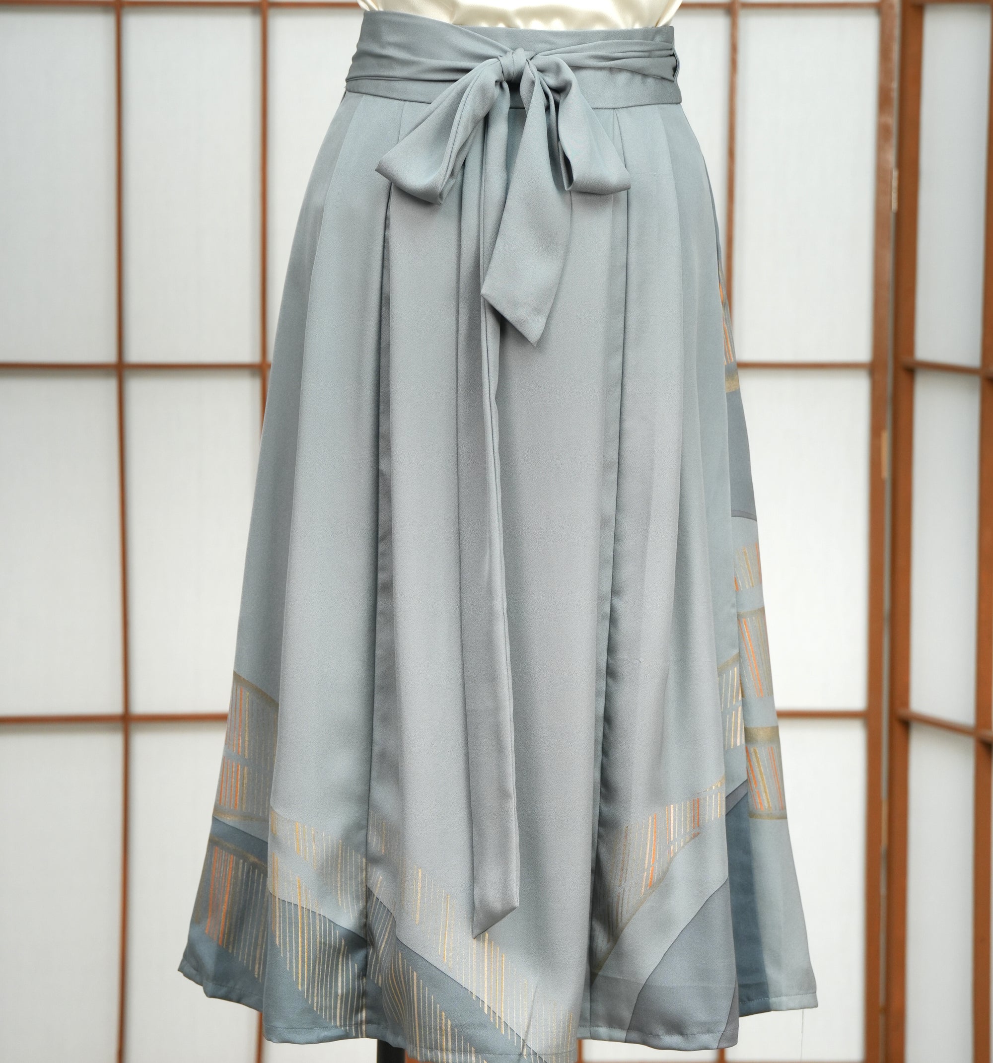 Premium On-hand: Hanbok skirt | Wavy Blue | HS7096M 1P