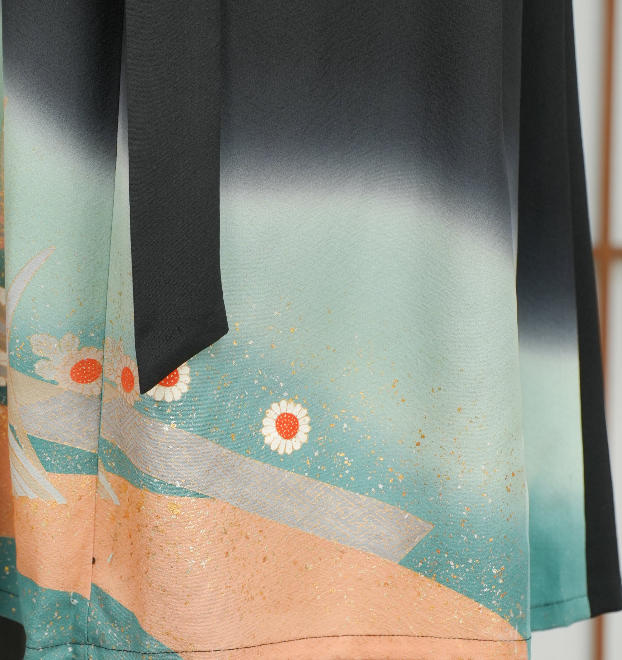 Premium On-hand: Hanbok skirt | Black and green | HS7315 1P