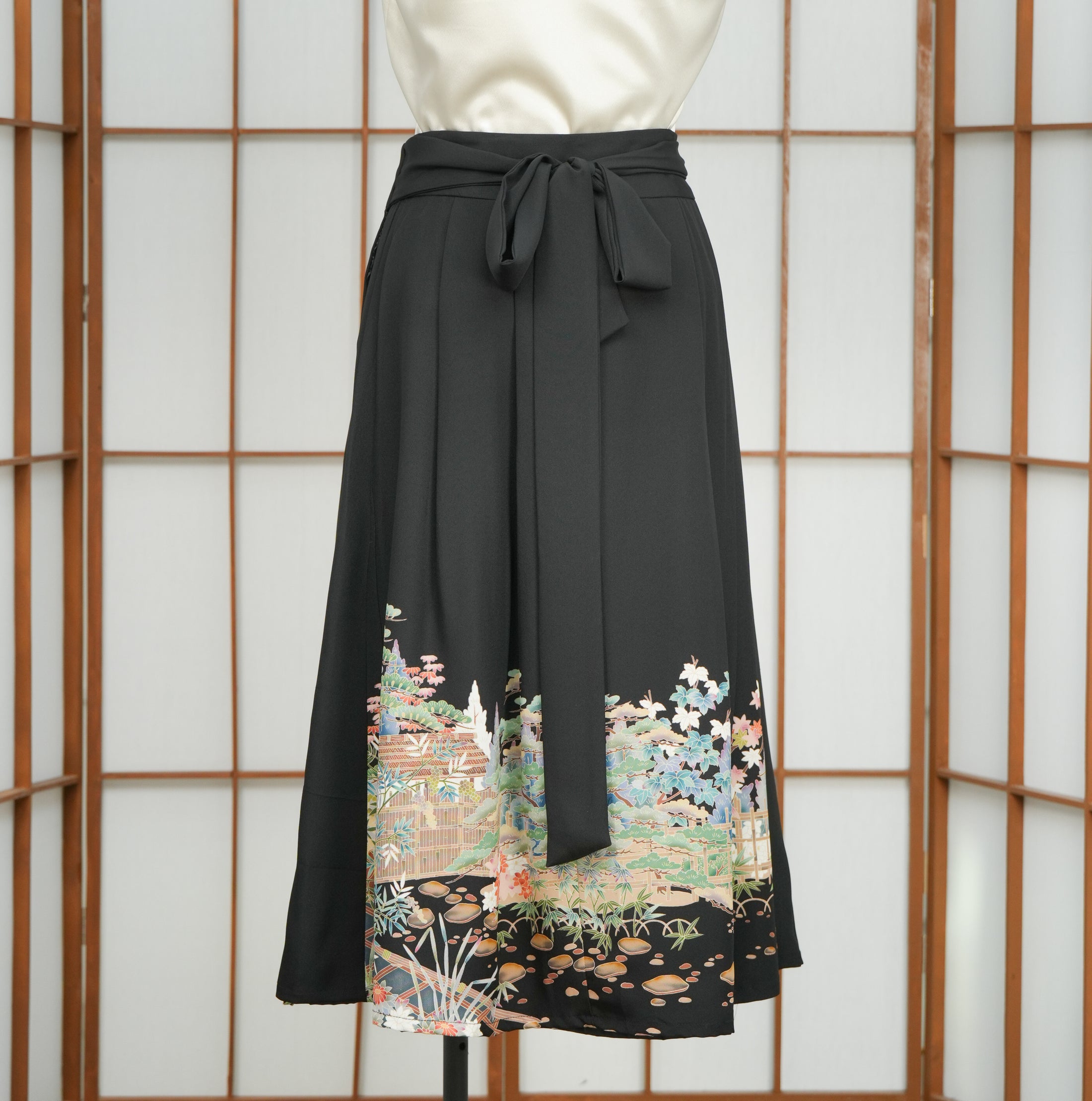 Premium On-hand: Hanbok skirt | Black forest | HS7318 1T