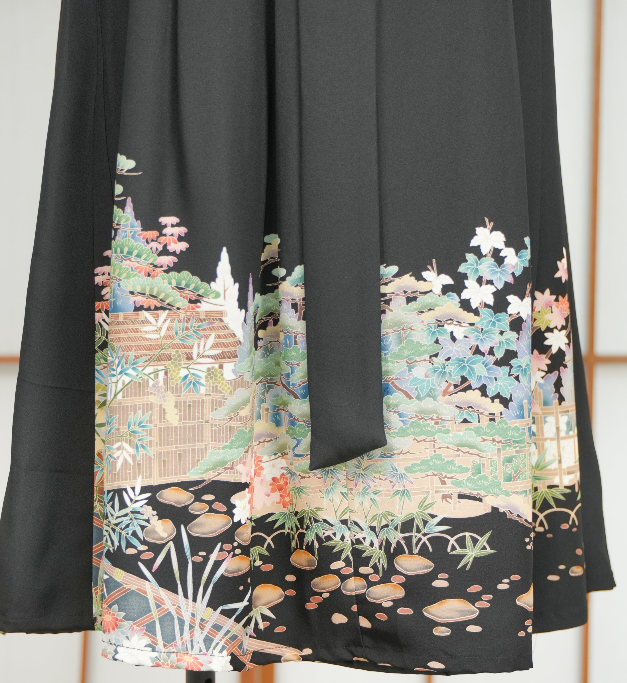 Premium On-hand: Hanbok skirt | Black forest | HS7318 1T