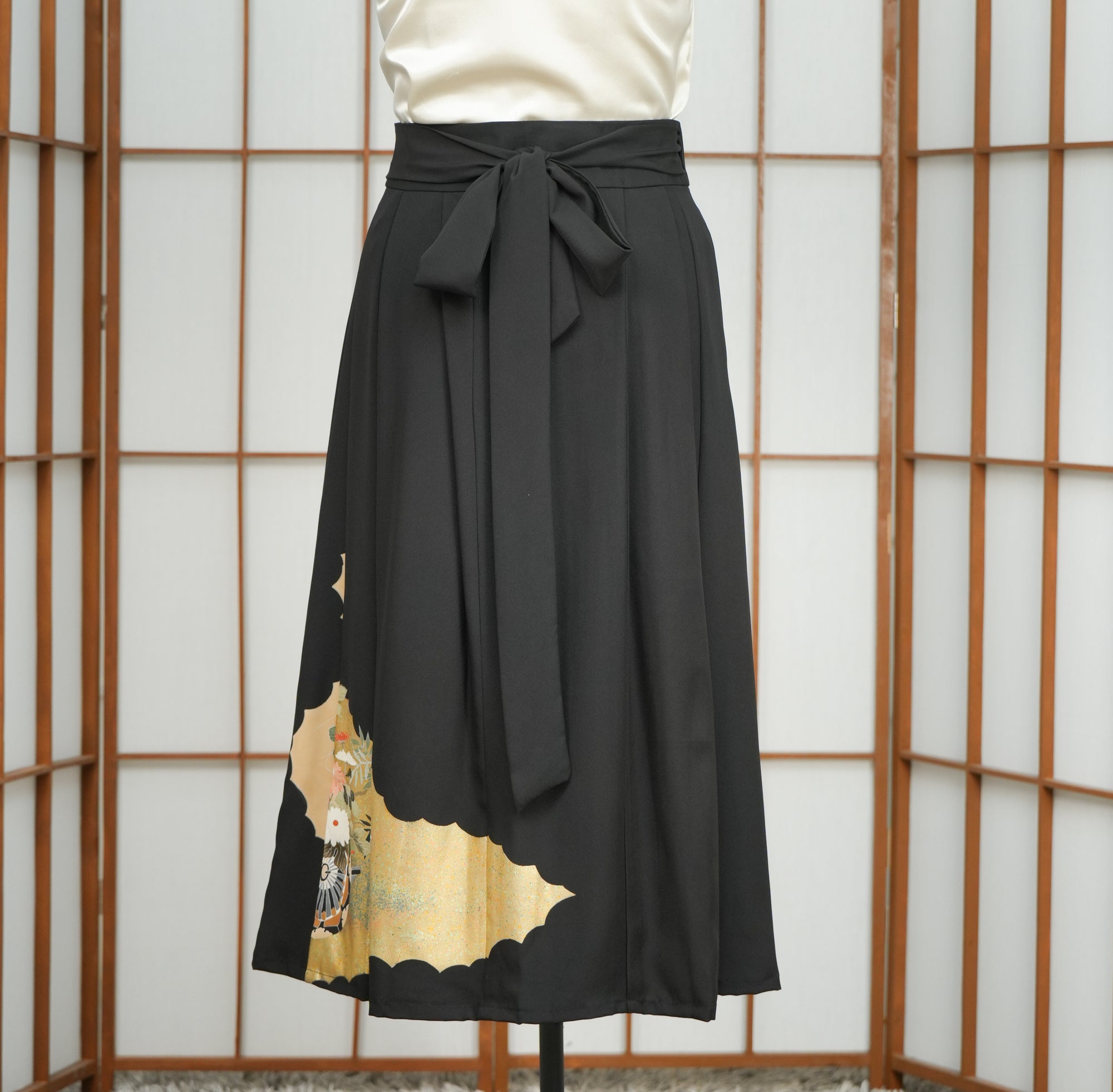 Premium On-hand: Hanbok skirt | Black gold | HS7313 2P