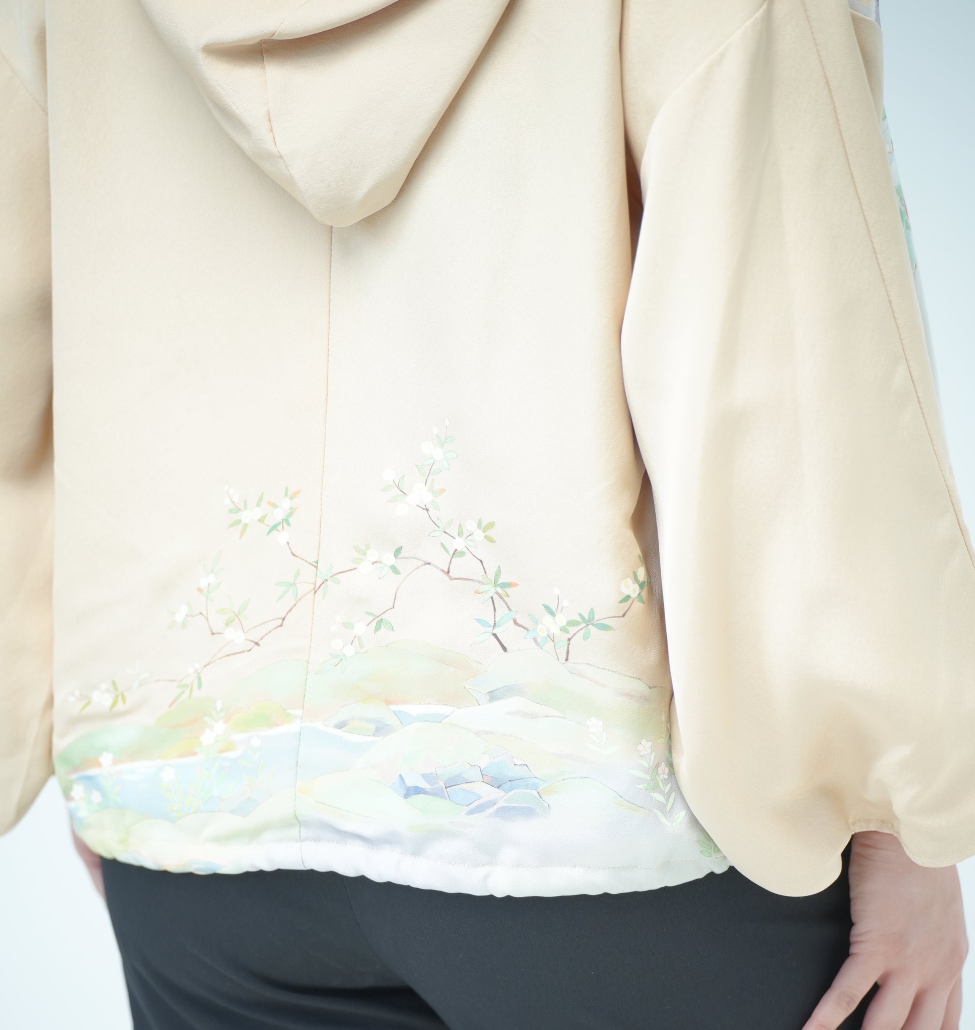 Premium On-hand item: Kodomo Hoodie Princess design | HK6328 Cream