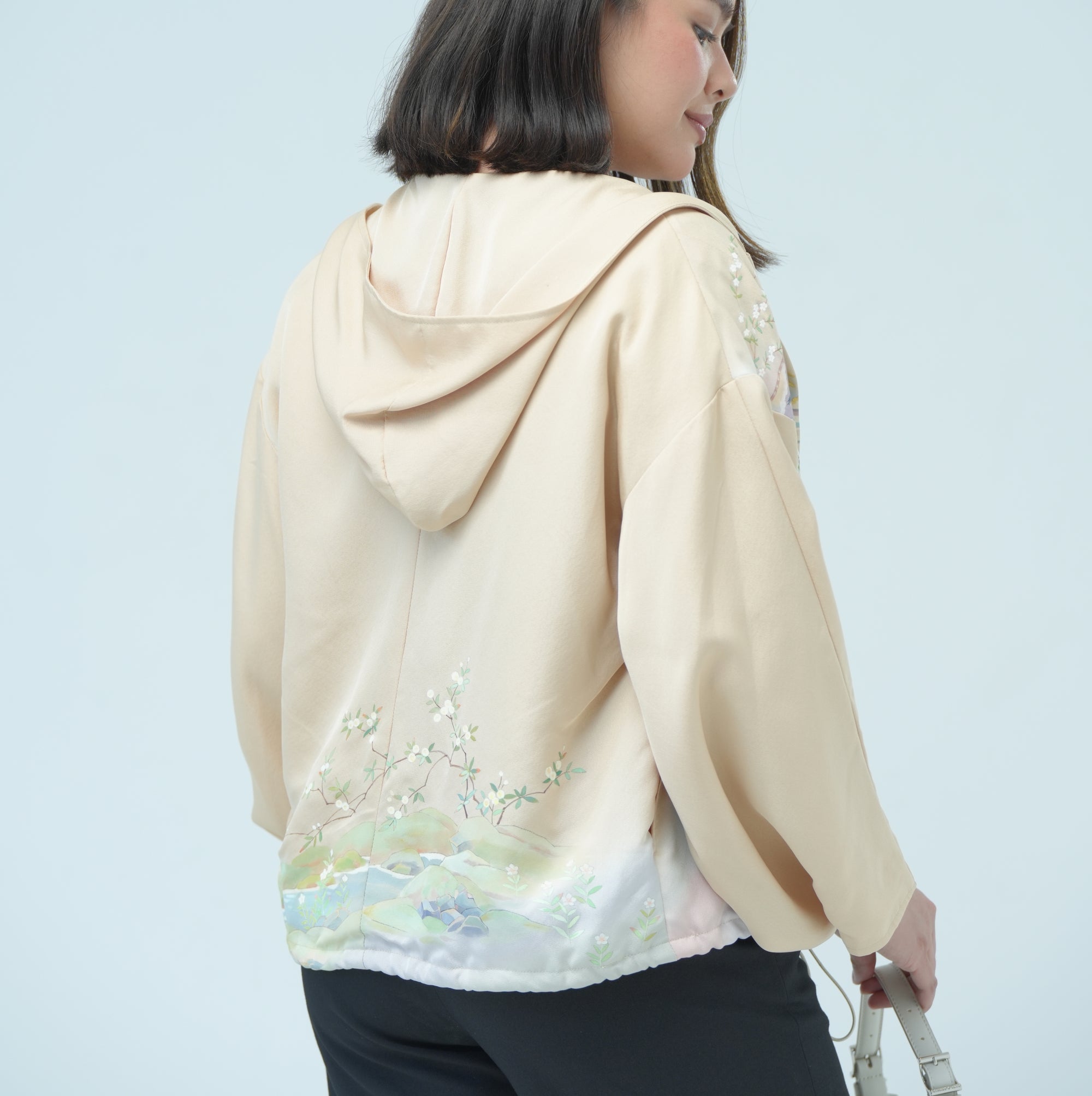 Premium On-hand item: Kodomo Hoodie Princess design | HK6328 Cream