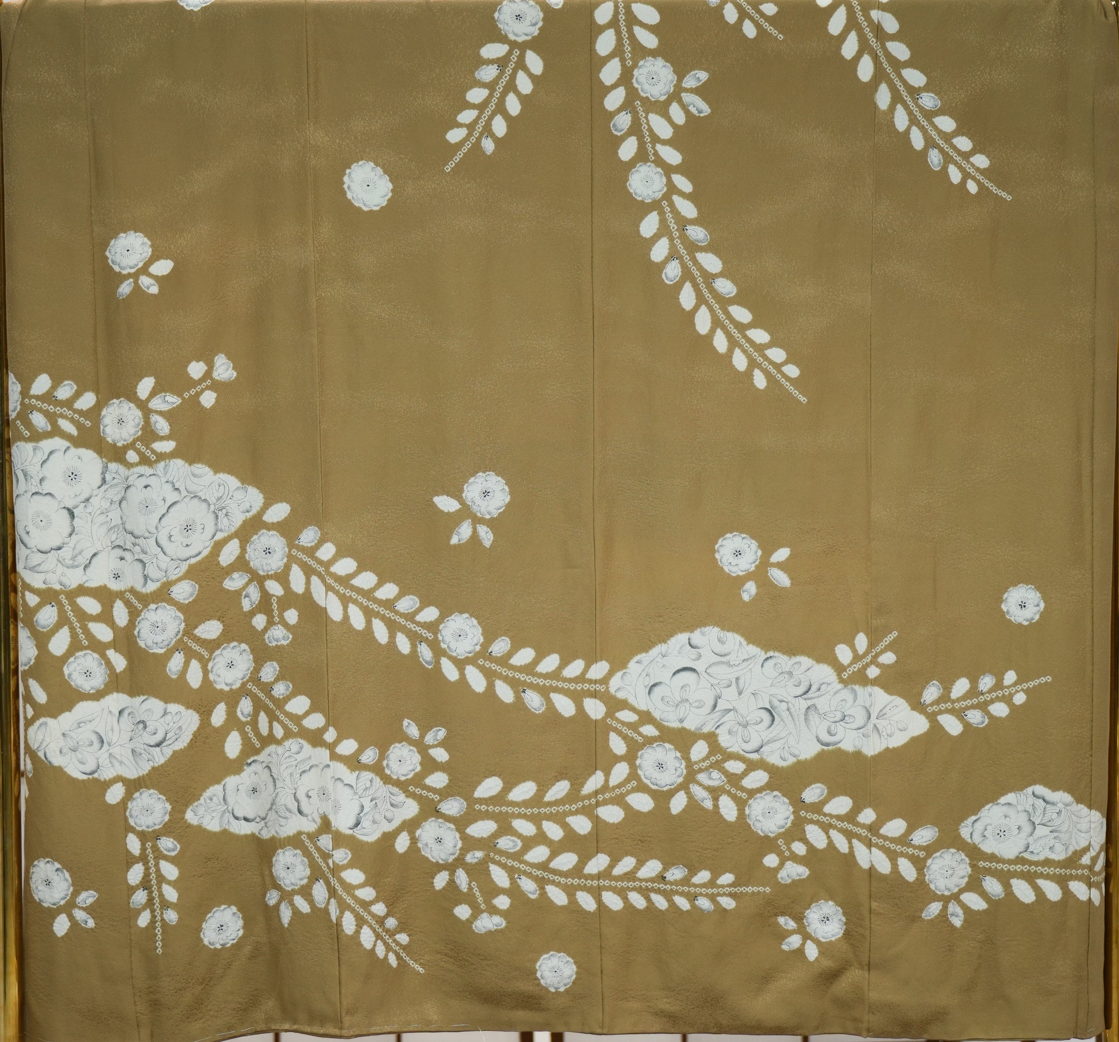 Premium Fabric Chiku -  0313-1 Mustard/Yellow White