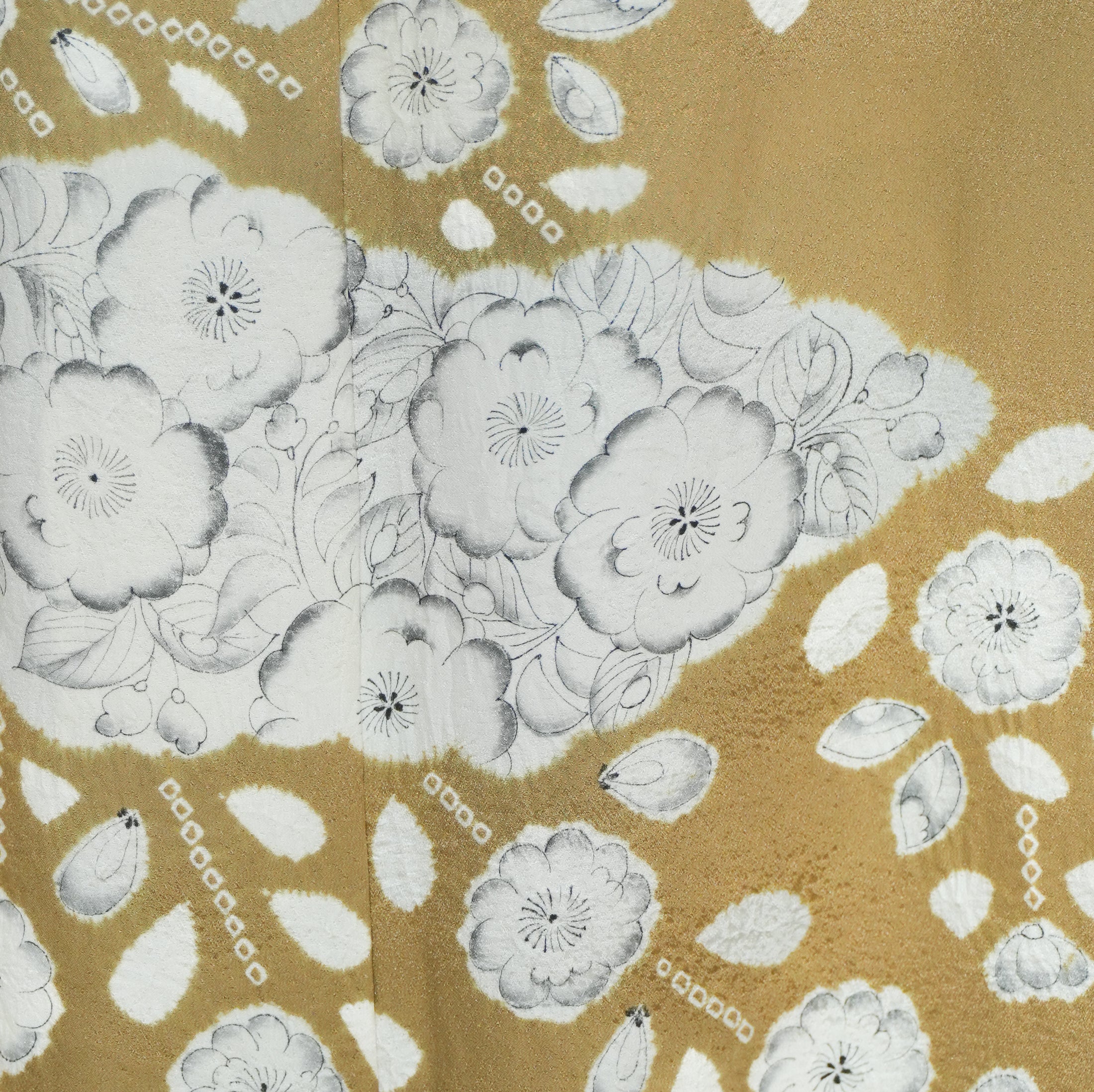 Premium Fabric Chiku -  0313-1 Mustard/Yellow White