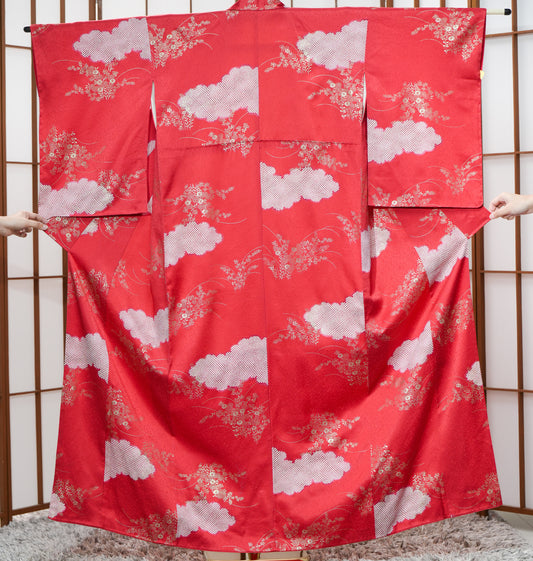 Premium Fabric: 0313-15 Crimson red florals