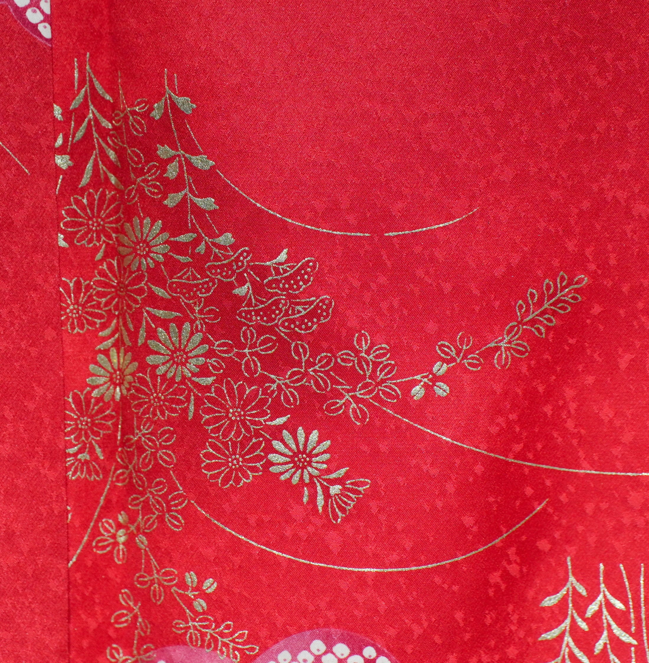 Premium Fabric: 0313-15 Crimson red florals