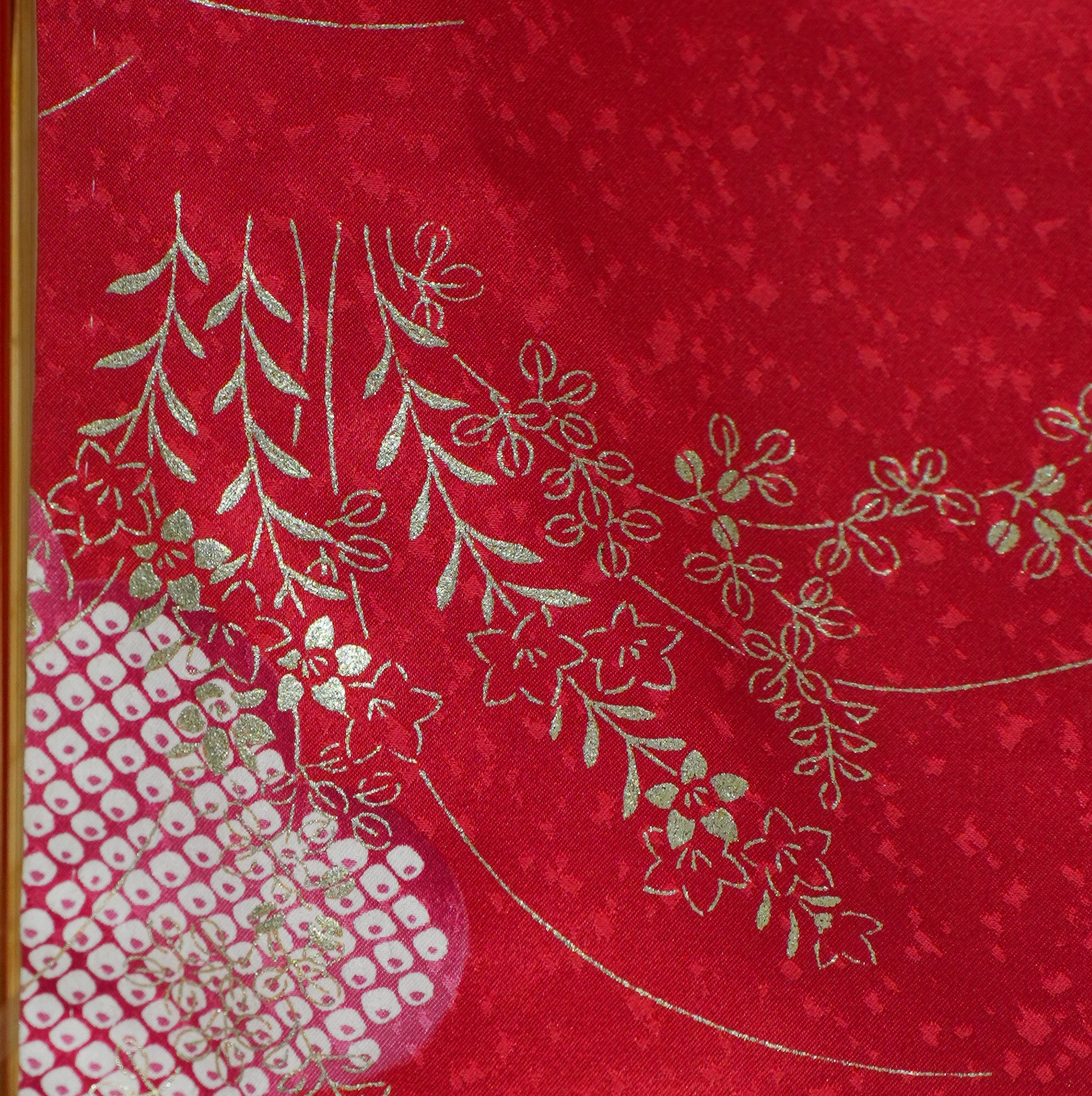 Premium Fabric: 0313-15 Crimson red florals