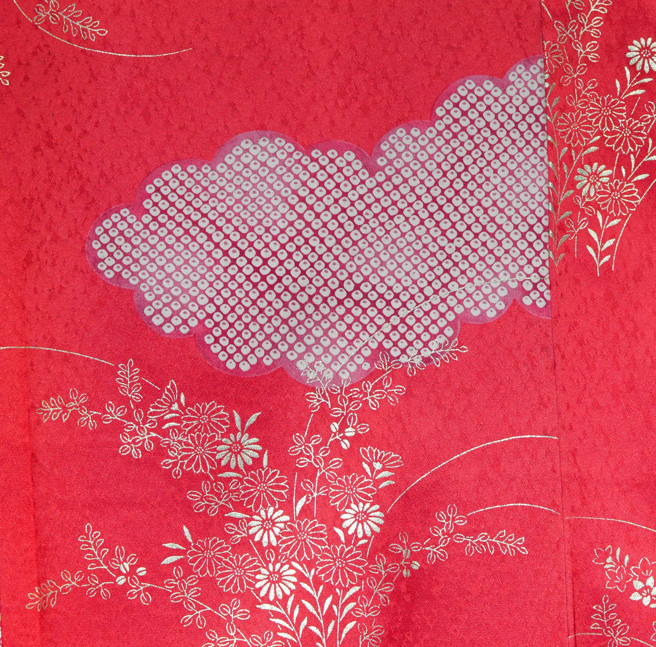 Premium Fabric: 0313-15 Crimson red florals