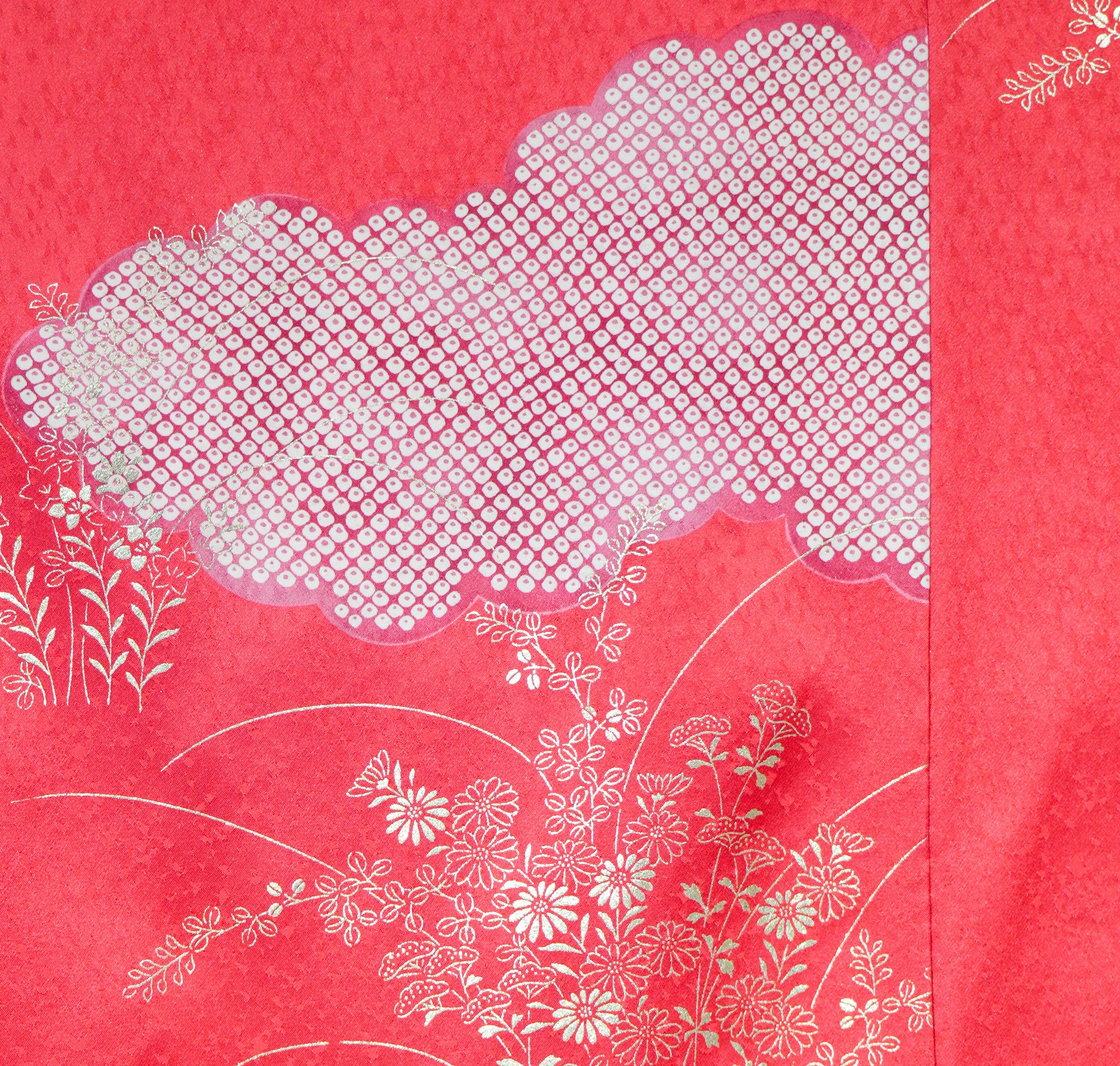 Premium Fabric SHO: 0313-15 Crimson red florals
