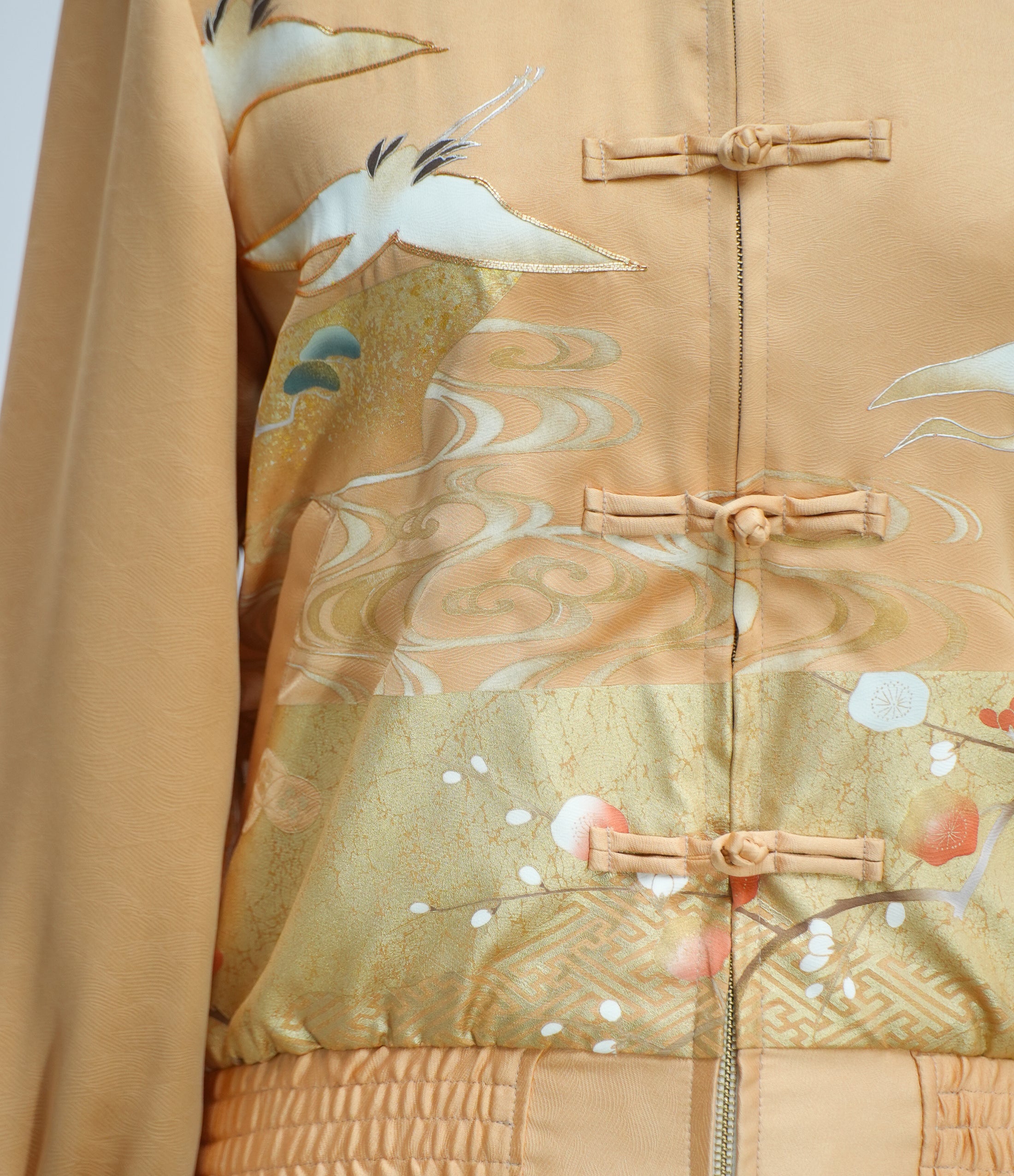 Premium On-hand: Golden Orange Cream Chinese Knot Jacket | CKJ7353M | LB (Women)