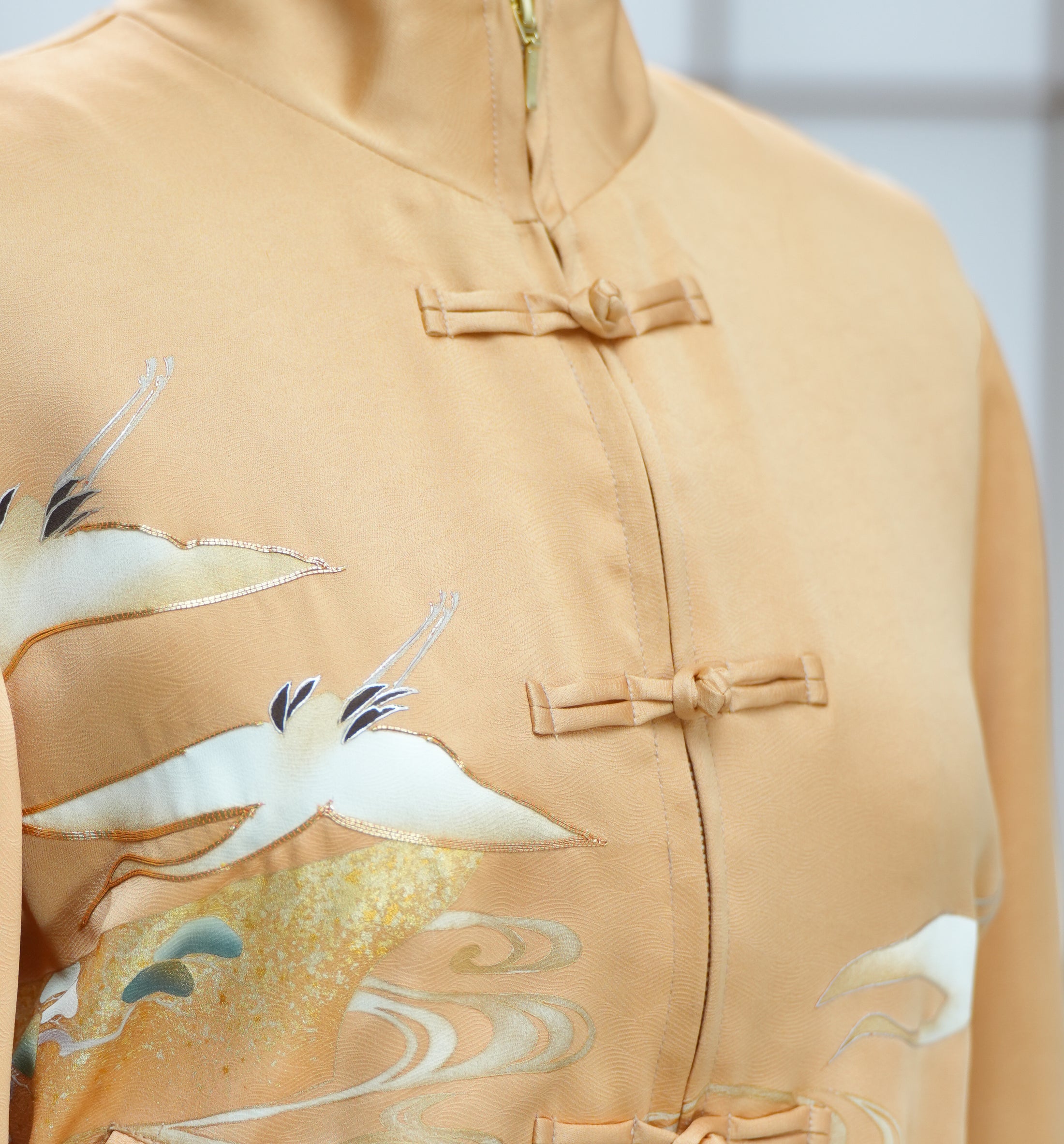 Premium On-hand: Golden Orange Cream Chinese Knot Jacket | CKJ7353M | LB (Women)