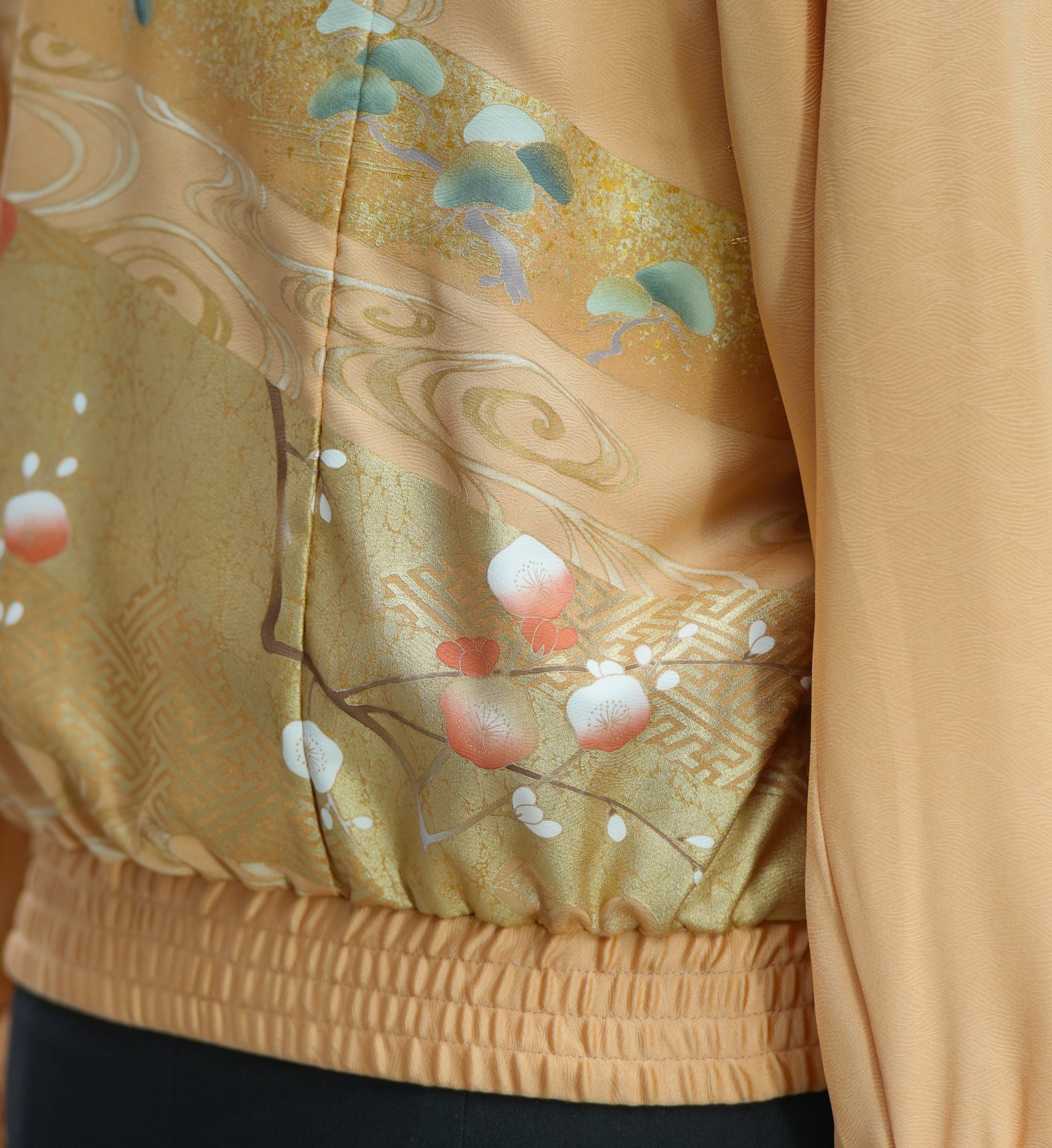 Premium On-hand: Golden Orange Cream Chinese Knot Jacket | CKJ7353M | LB (Women)
