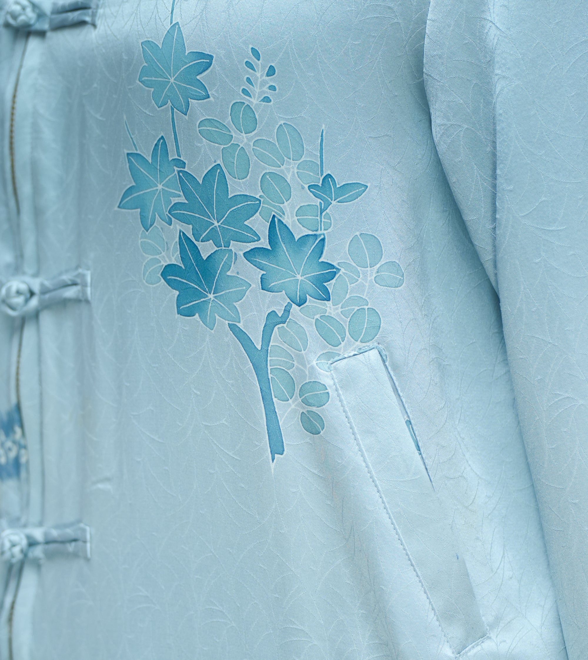 Premium On-hand: Blue Chinese Knot Jacket | XLB (Women)