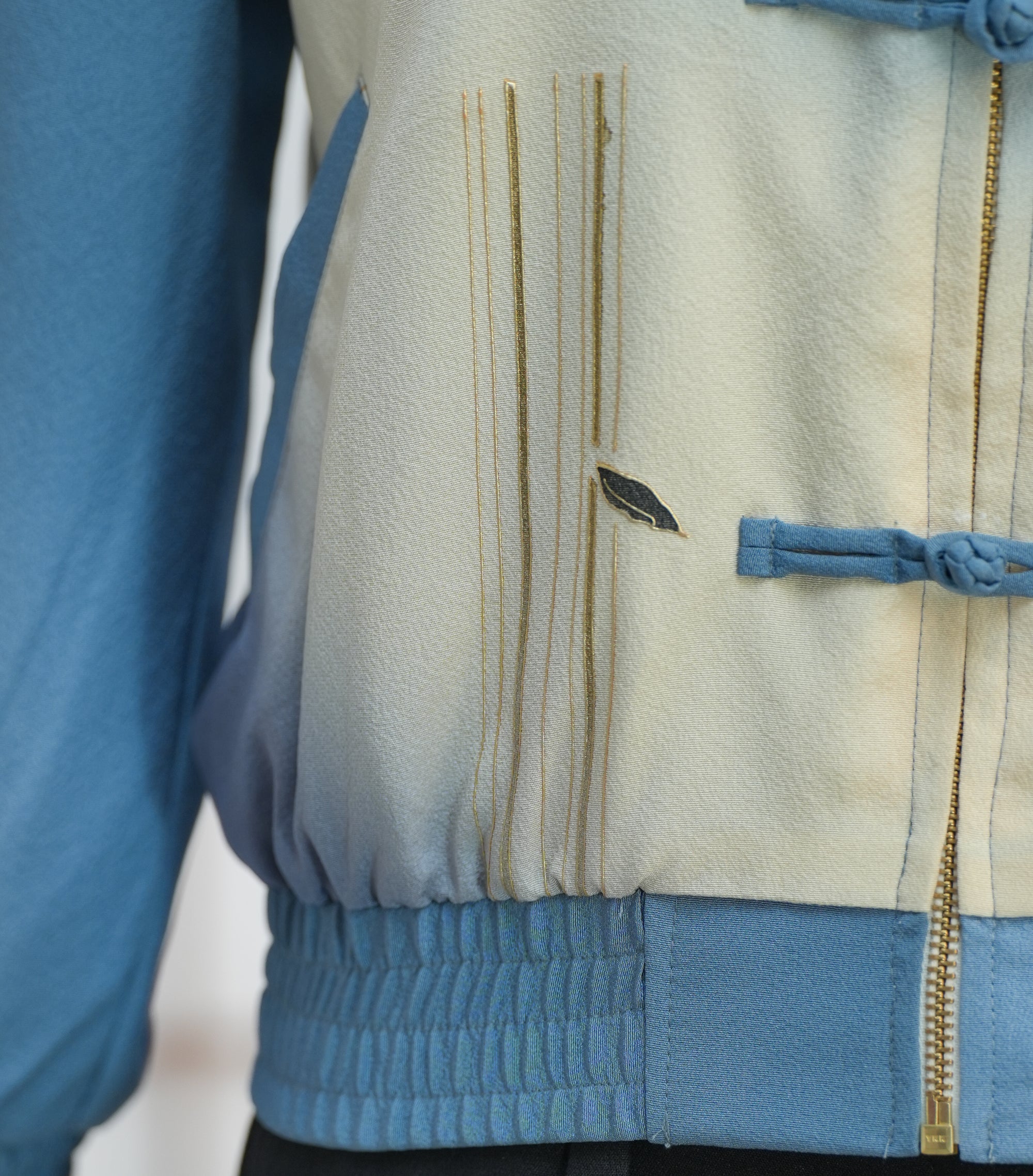 Premium On-hand: Blue Chinese Knot Jacket | CKJ7359M | LB (Women) (lovely emboss!)