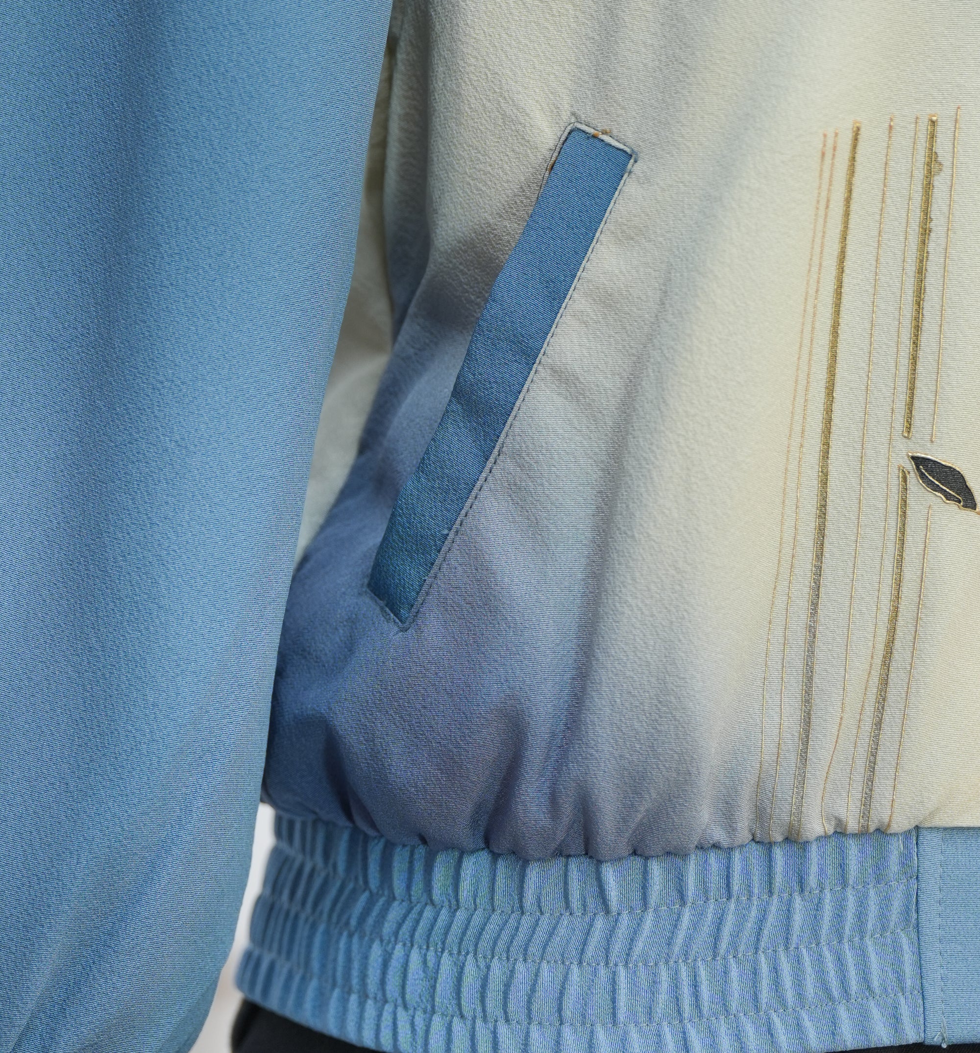 Premium On-hand: Blue Chinese Knot Jacket | CKJ7359M | LB (Women) (lovely emboss!)
