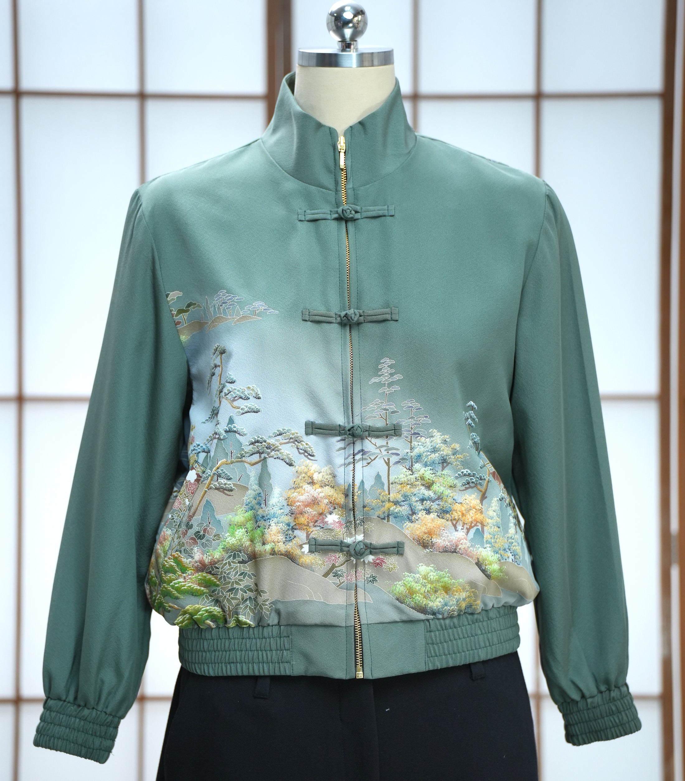 Premium On-hand: Green Chinese Knot Jacket | CKJ7357M | XLB (Women)