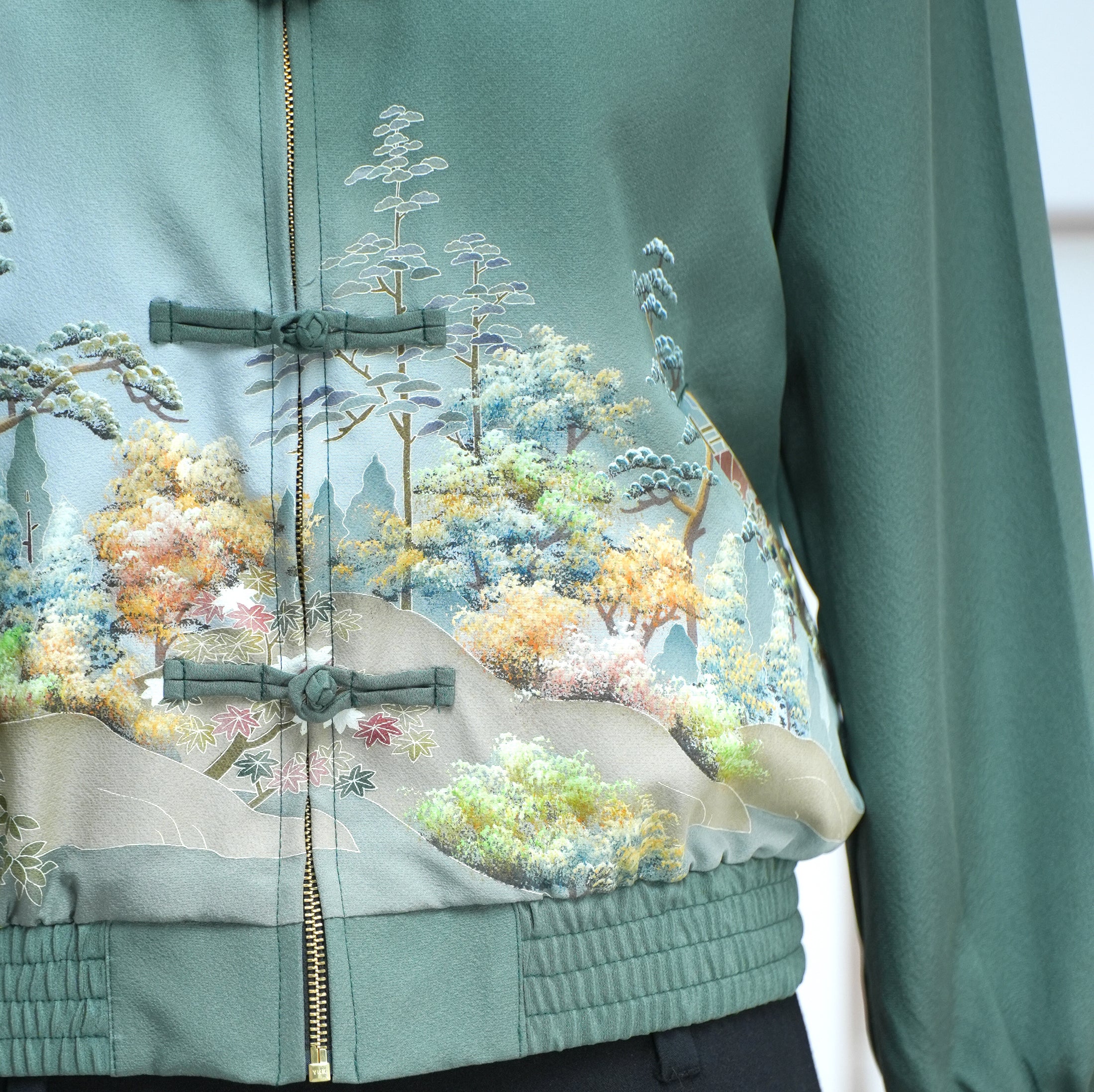 Premium On-hand: Green Chinese Knot Jacket | CKJ7357M | XLB (Women)