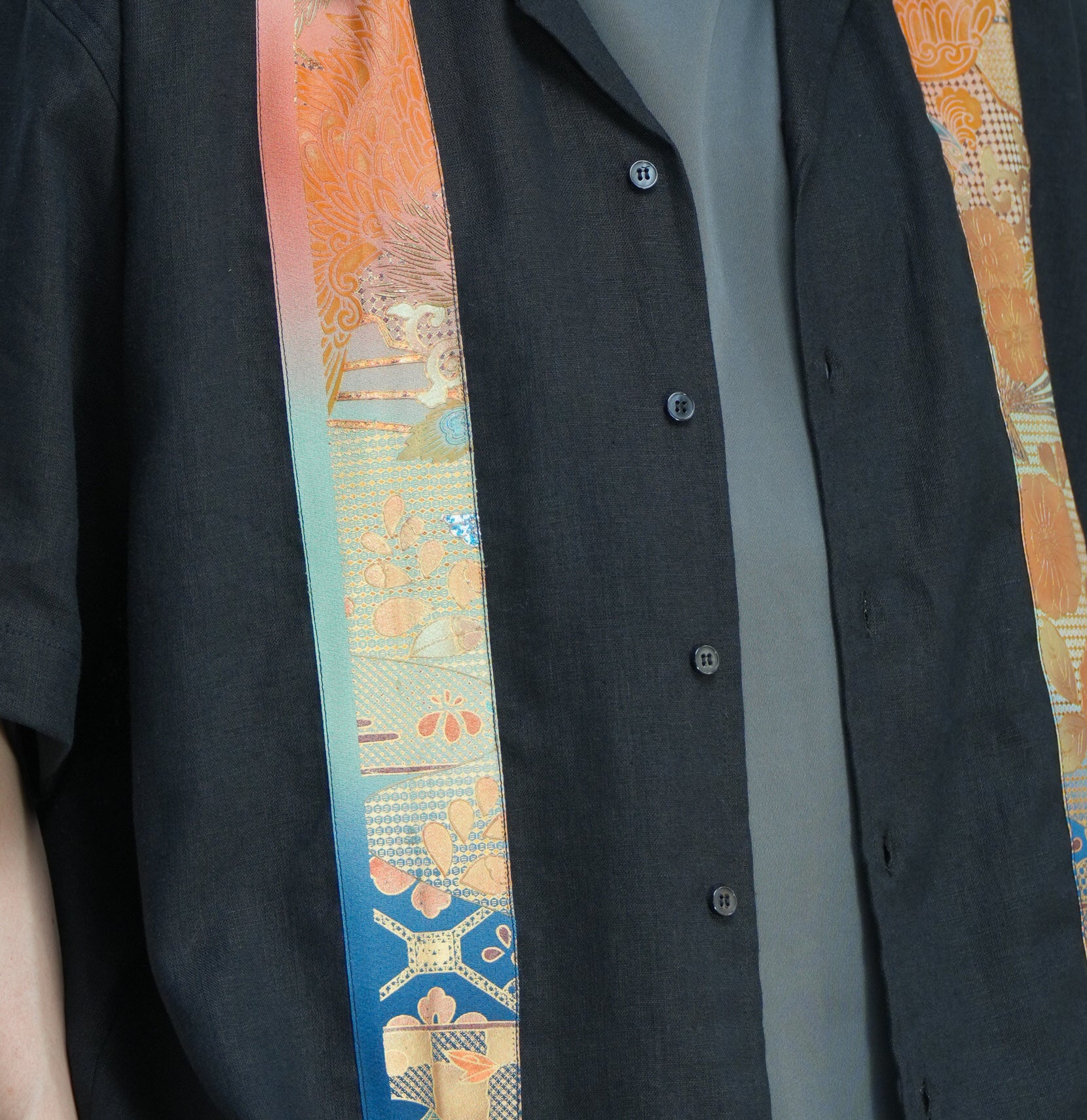 Premium On-hand: Black Men's Linen Polo | LP7134 | L